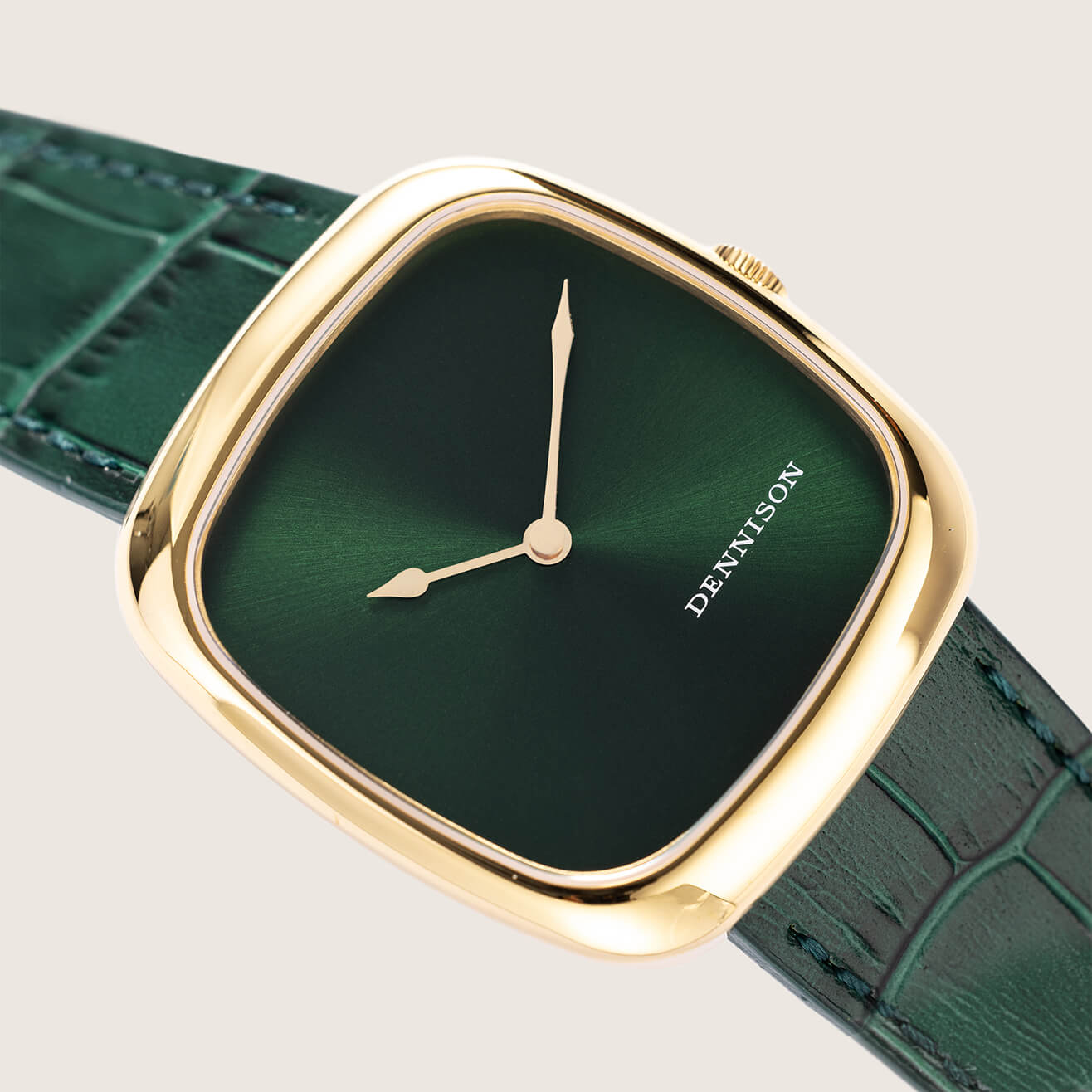 Sunray Green in Gold Stainless