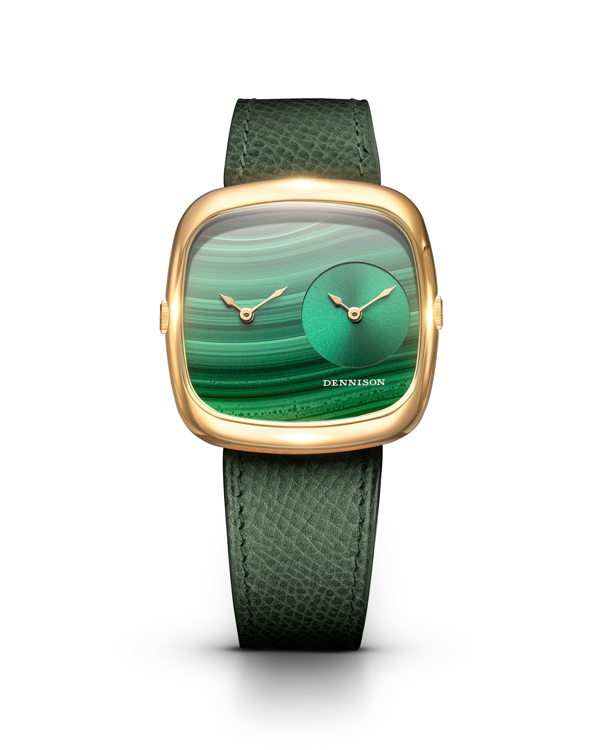 Malachite & Green Sunray In Gold