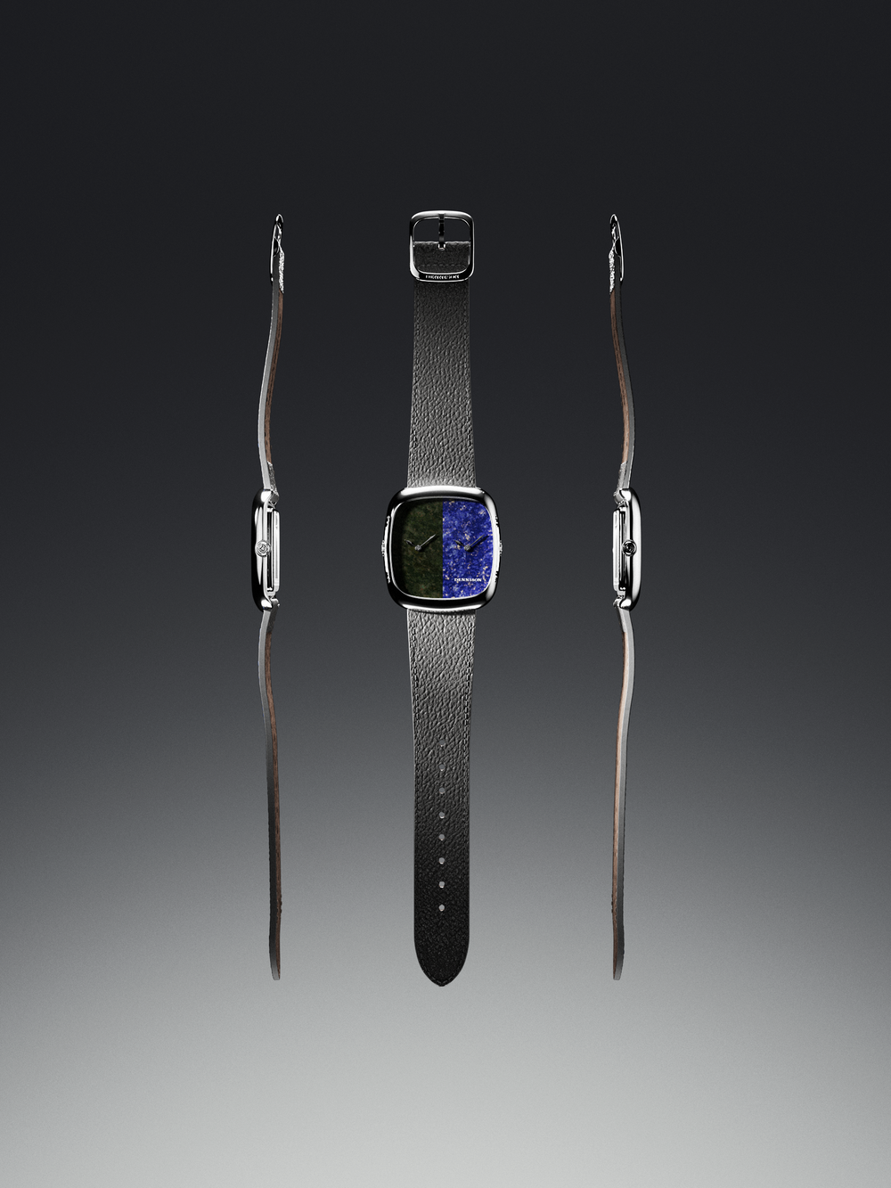 Bloodstone & Lapis In Steel