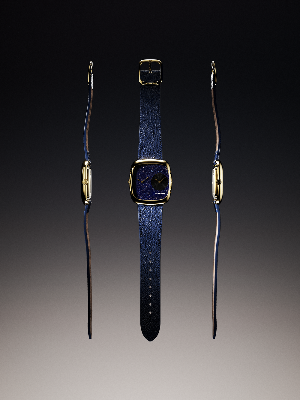 Aventurine & Black Sunray In Gold