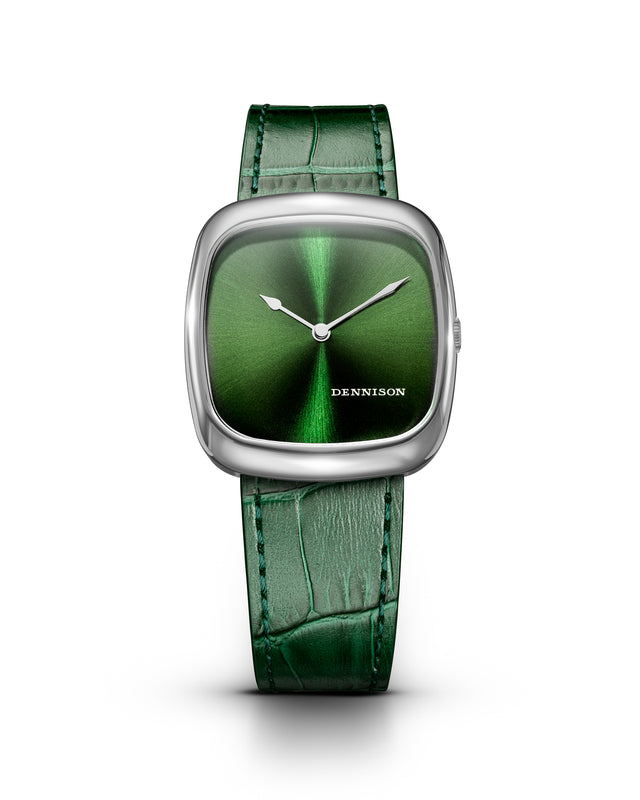 Dennison Watch sunray-green-in-steel