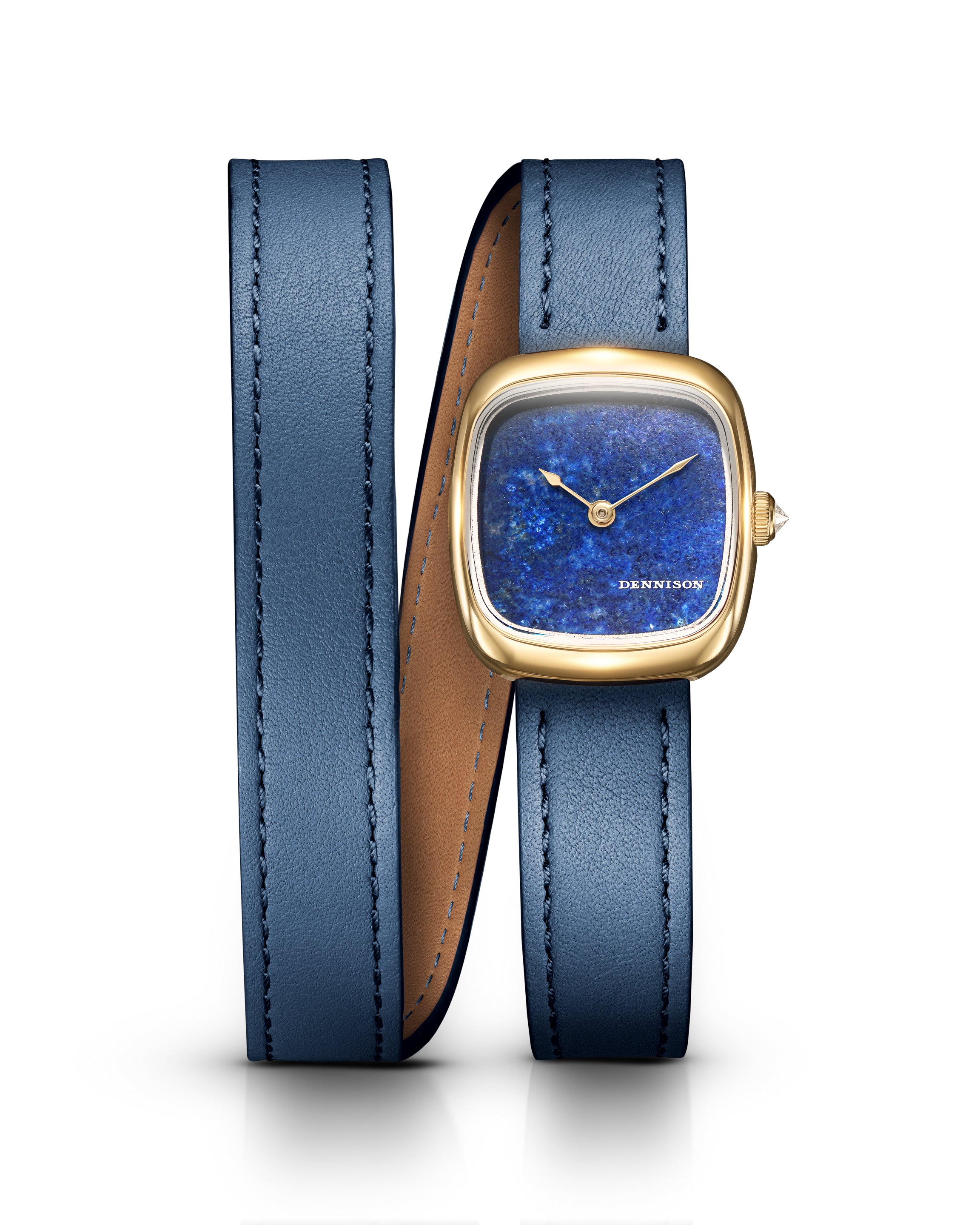 Mini Lapis Lazuli In Gold