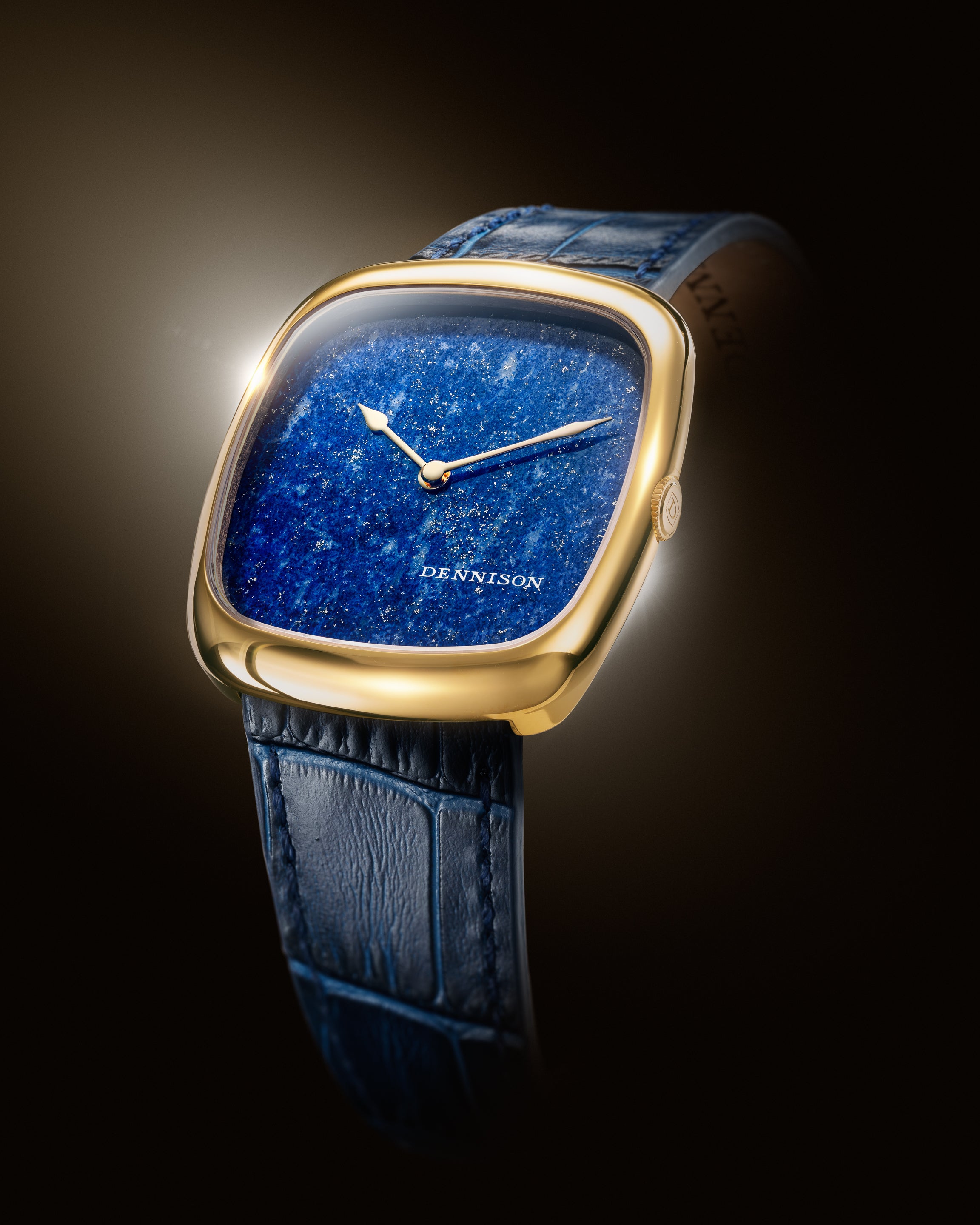 Natural Stone Lapis Lazuli In Gold