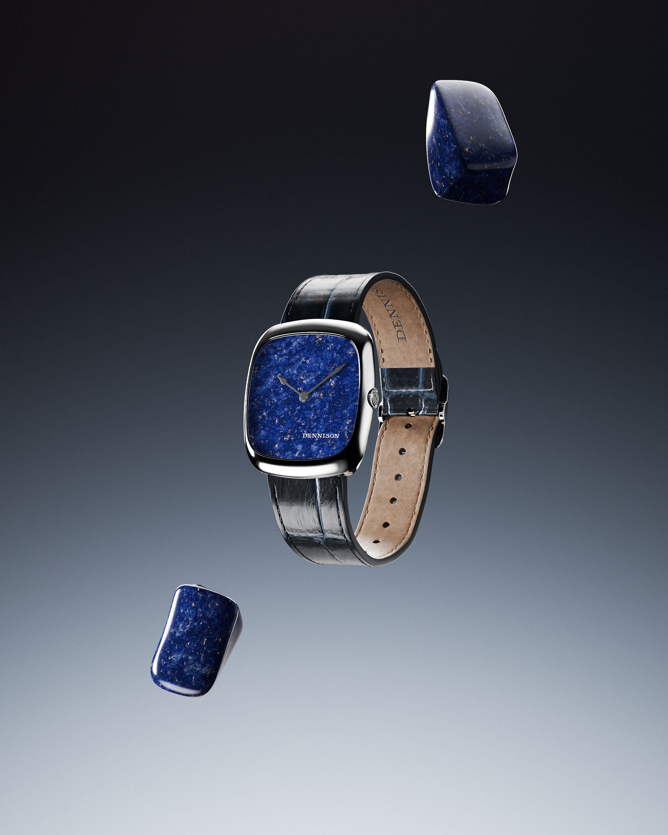 Natural Stone Lapis Lazuli In Steel