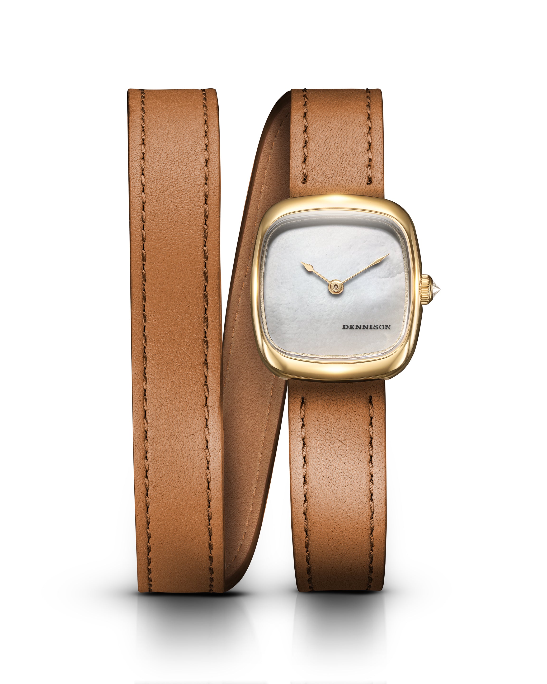 Mini White MOP In Gold