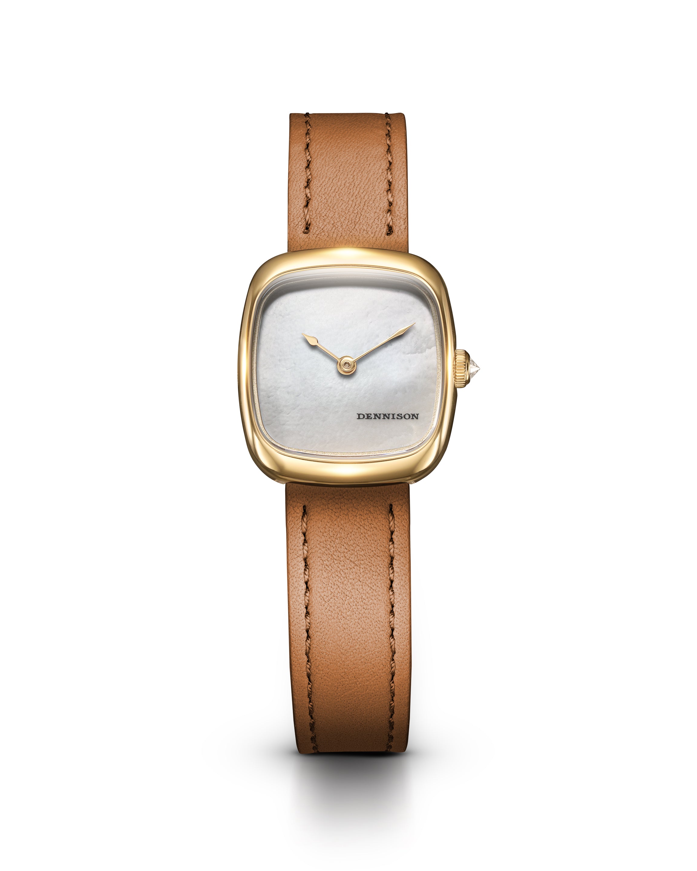 Mini White MOP In Gold