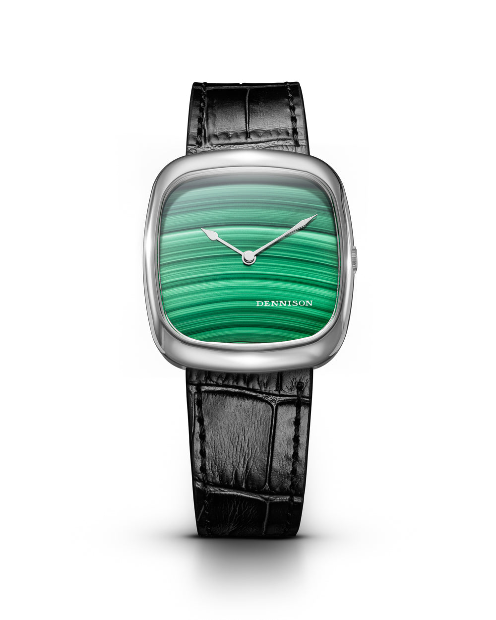Natural Malachite Stone In Steel
