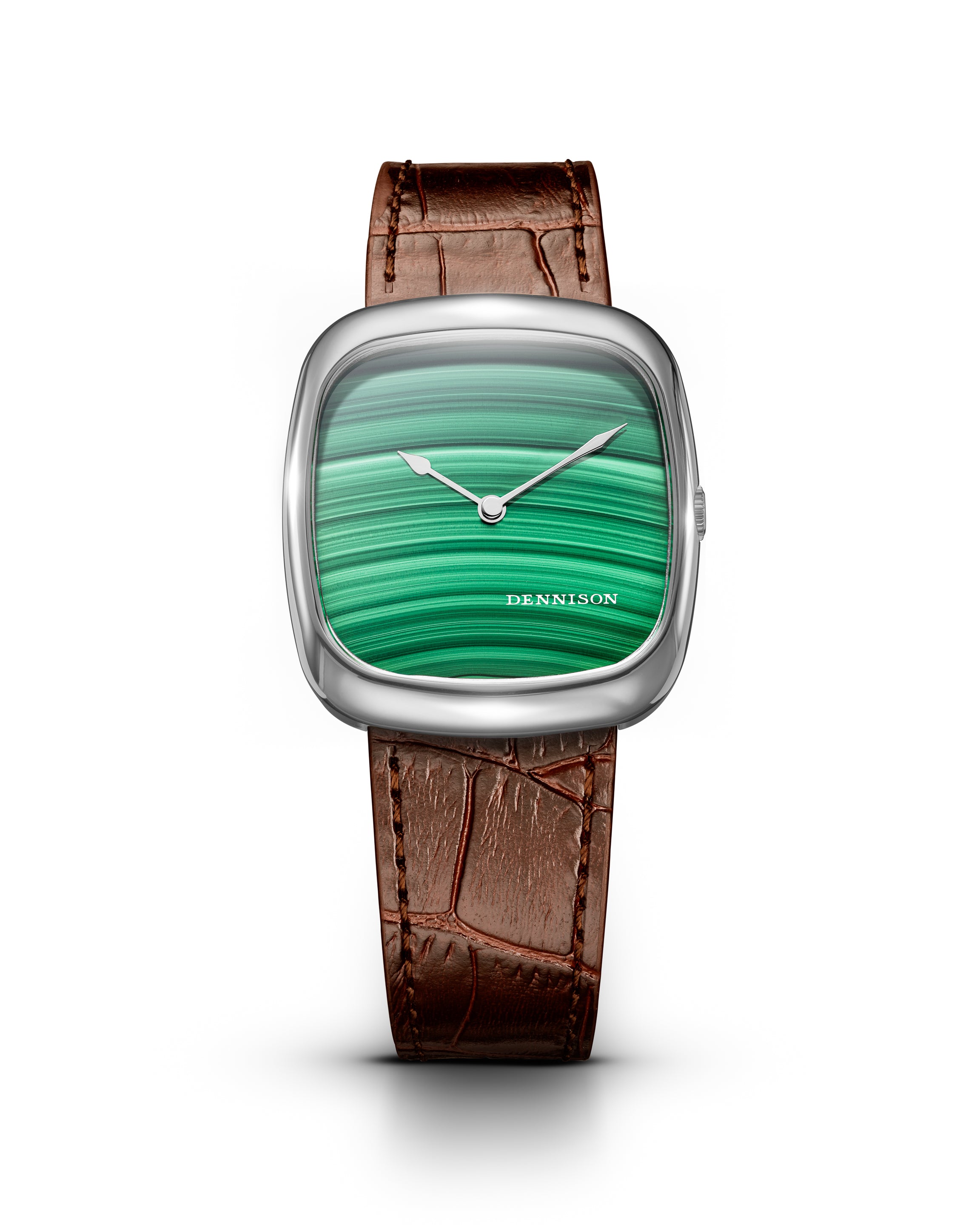 Natural Malachite Stone In Steel