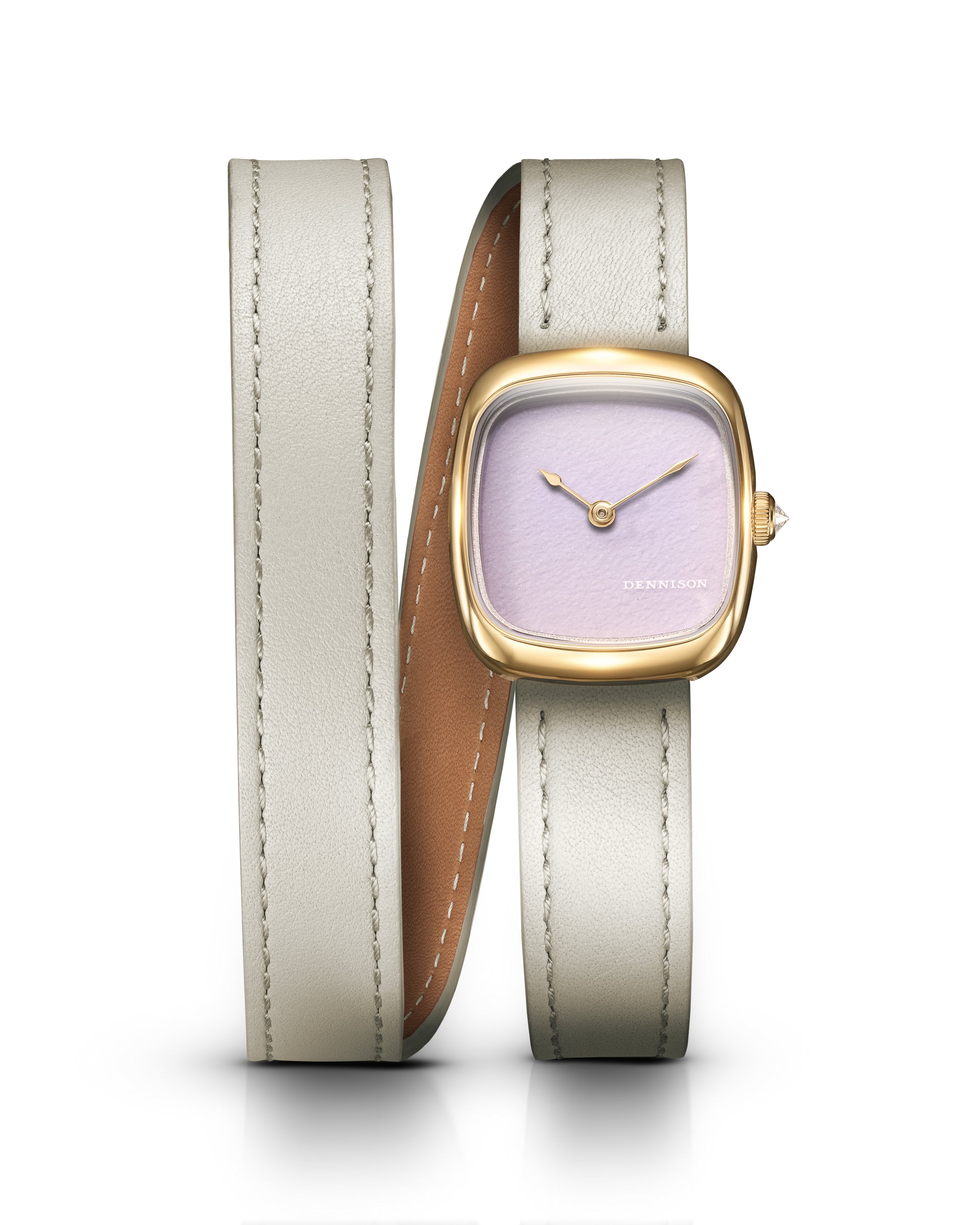 Mini Pink Malaysian Jade In Gold