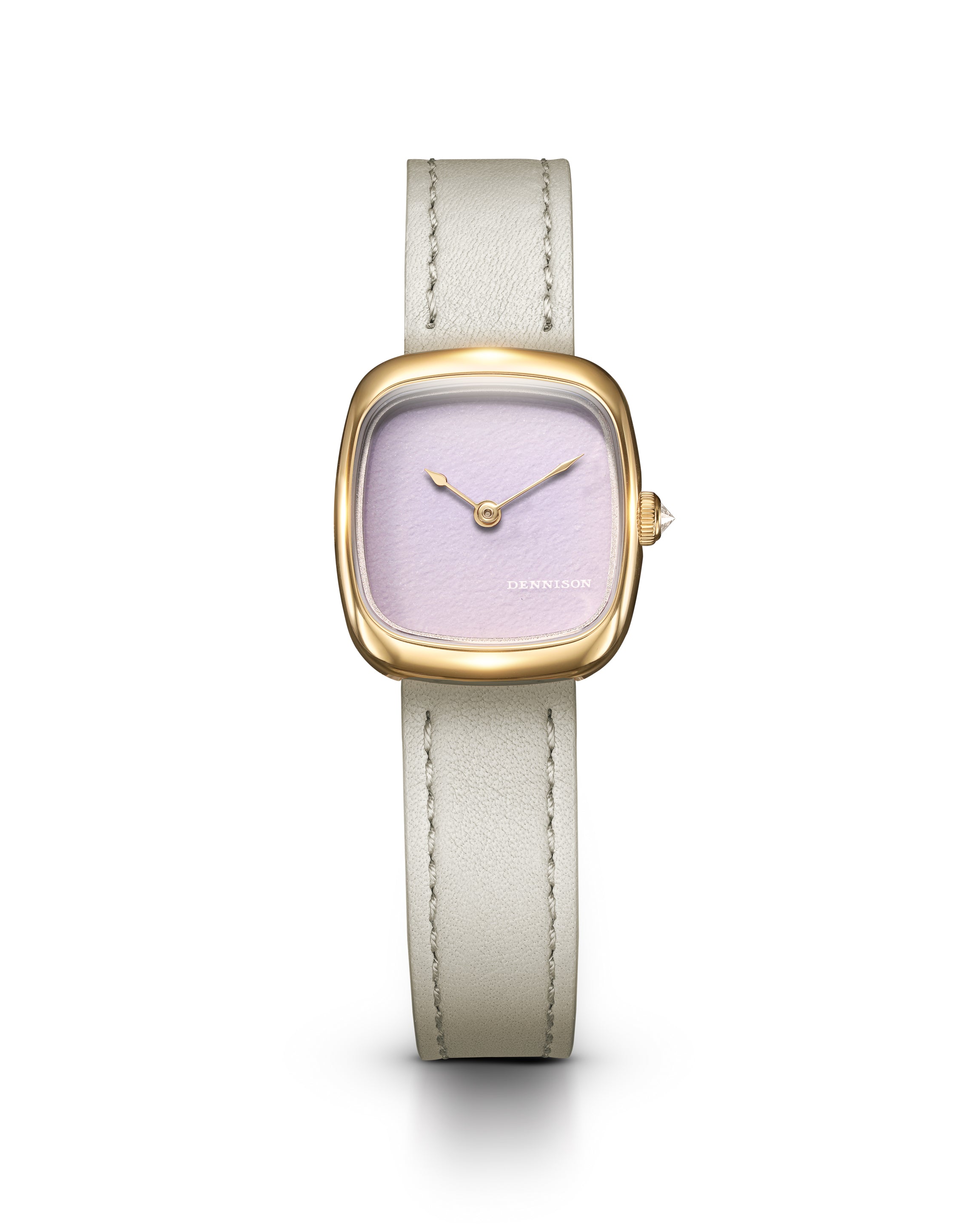 Mini Pink Malaysian Jade In Gold