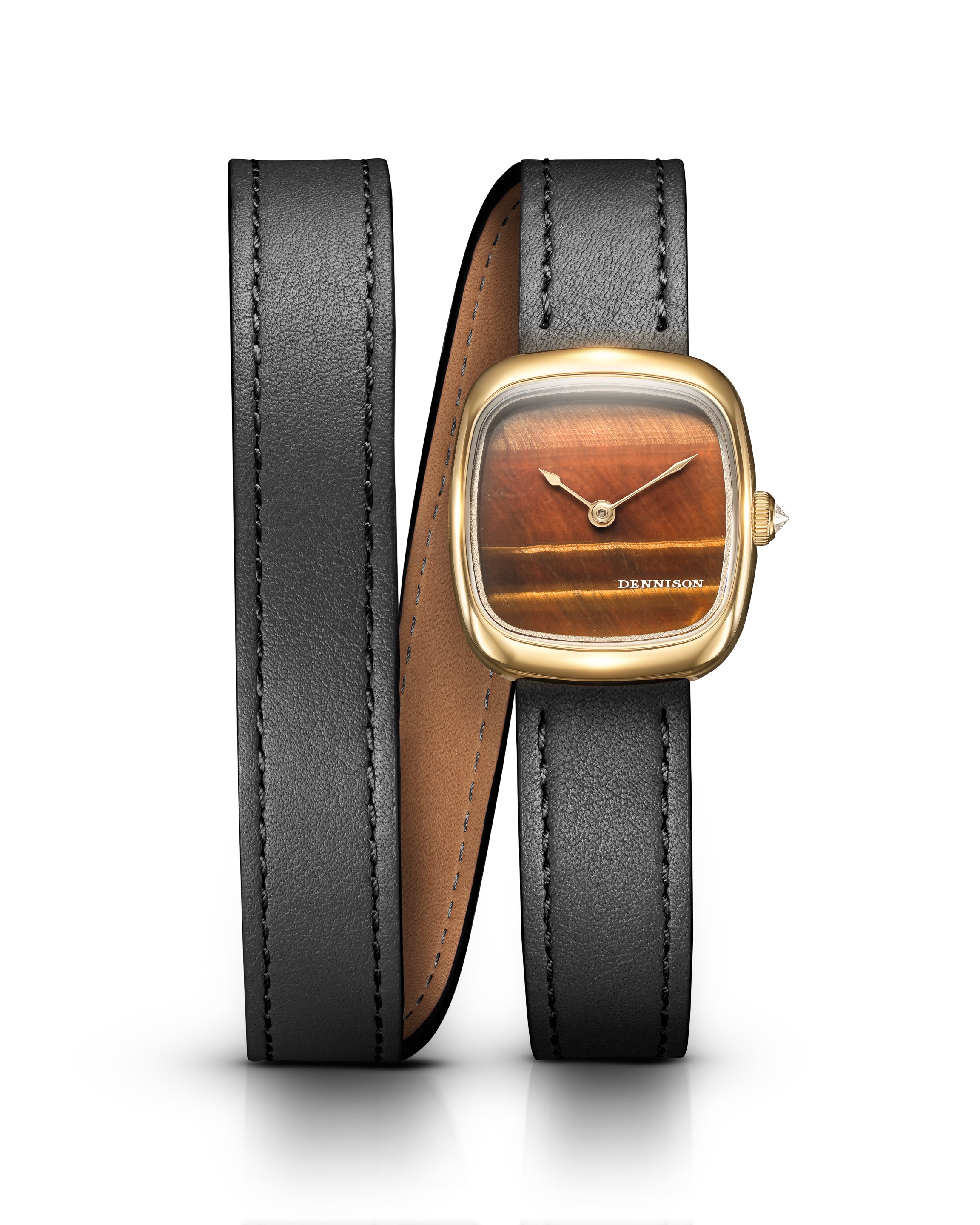 Mini Tiger Eye In Gold