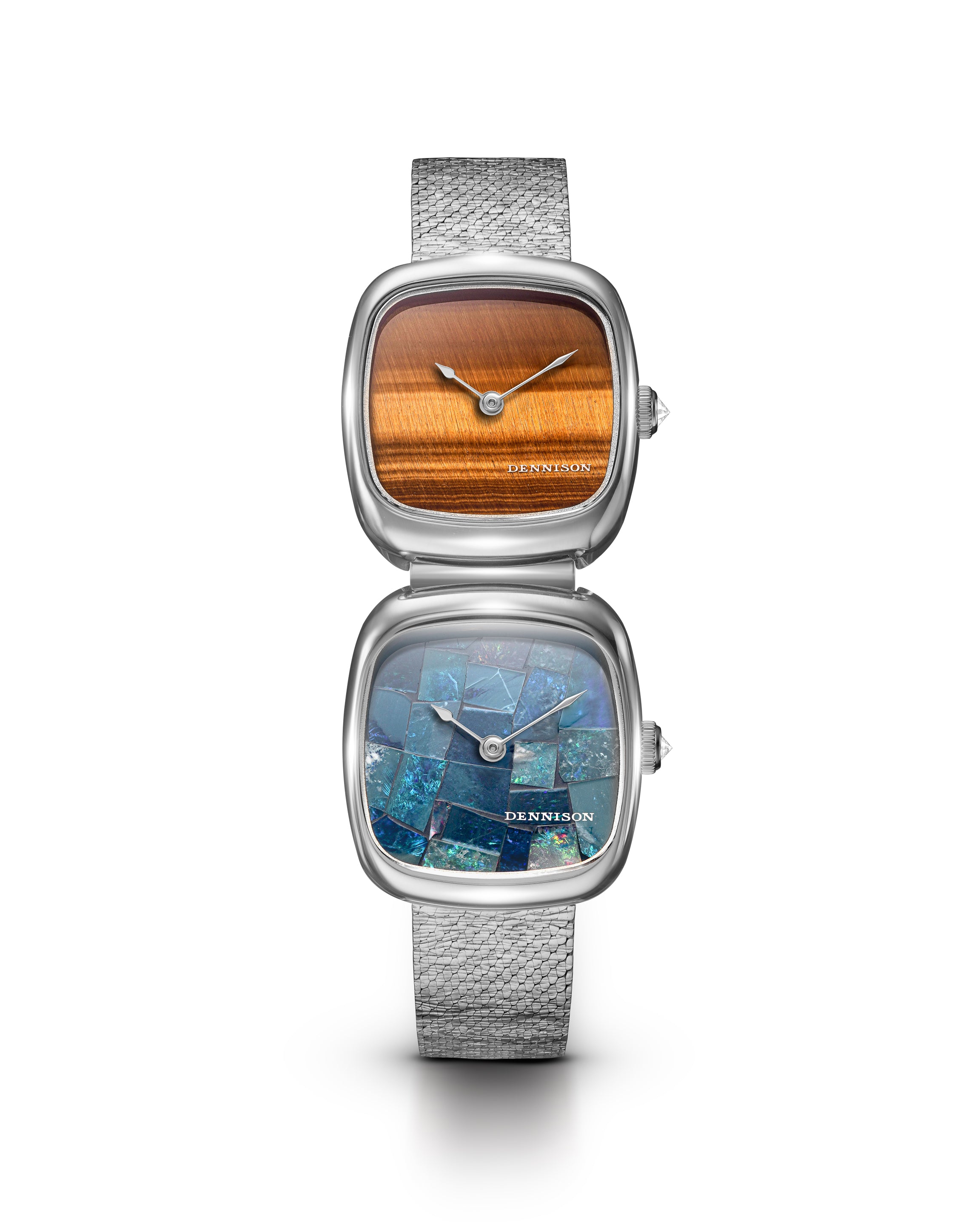 Dual Time Mini – Tiger Eye & Opal