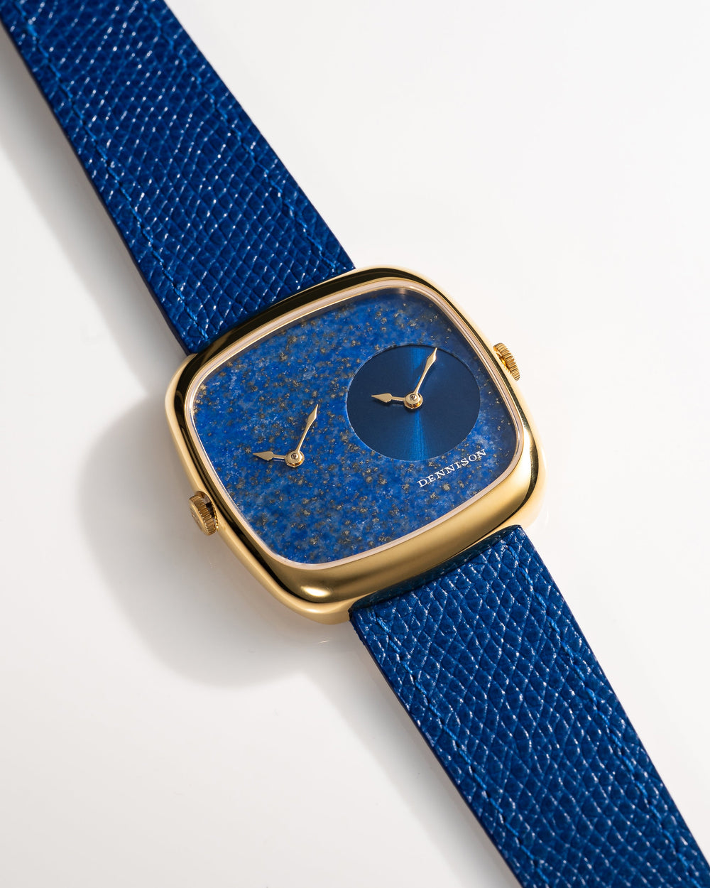 Lapis & Blue Sunray In Gold