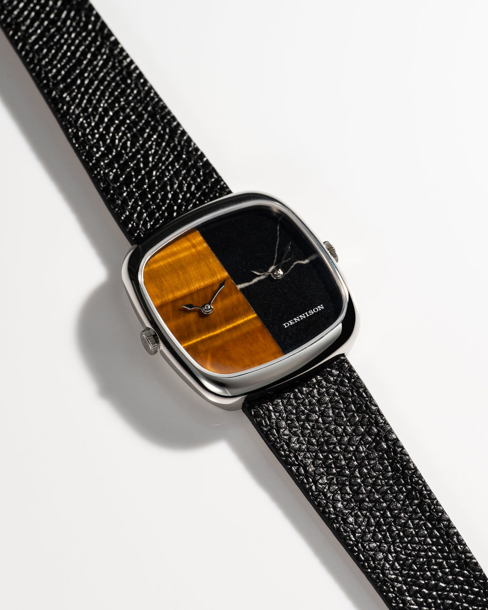 Tiger Eye & Marble In Steel