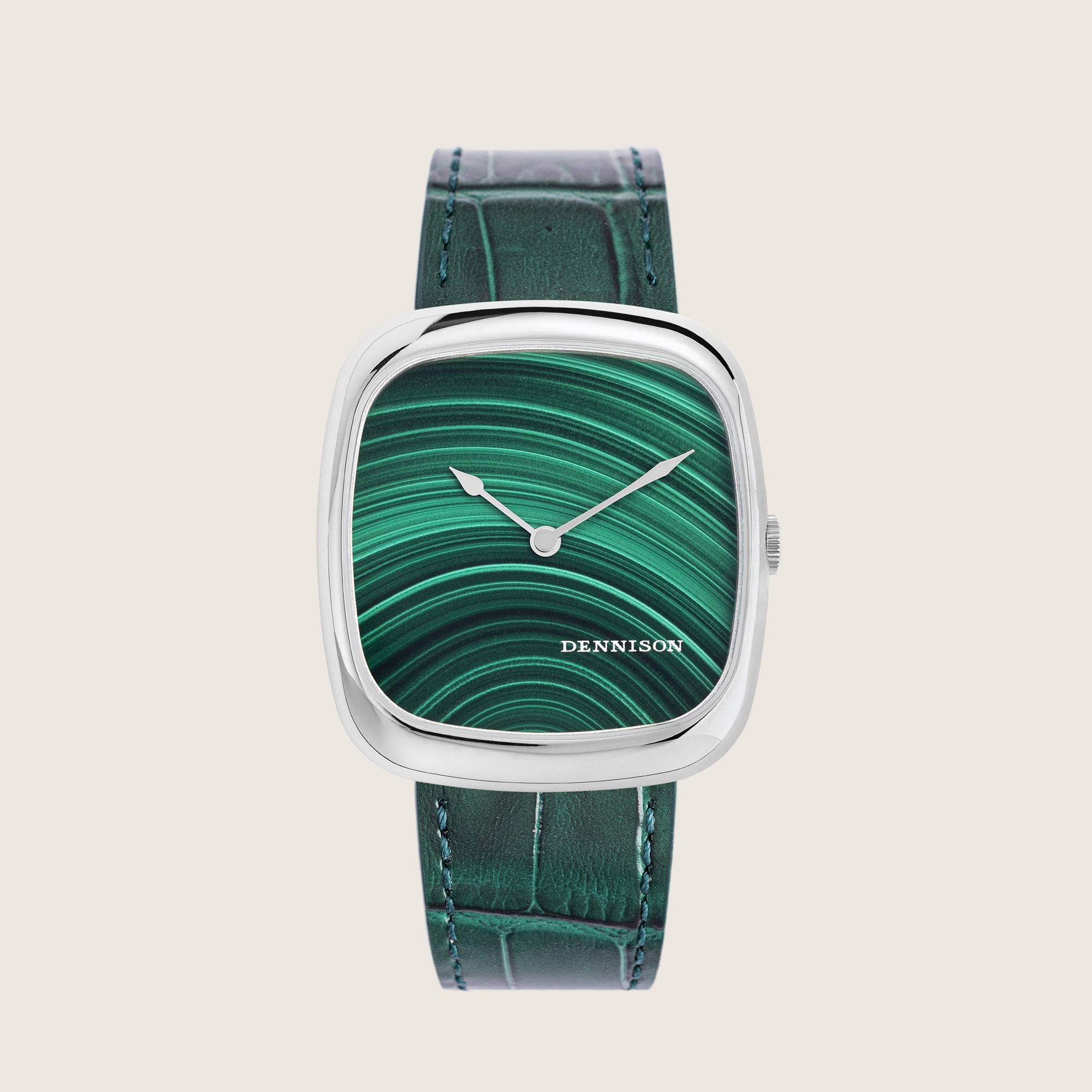 Natural Malachite Stone in Stainless