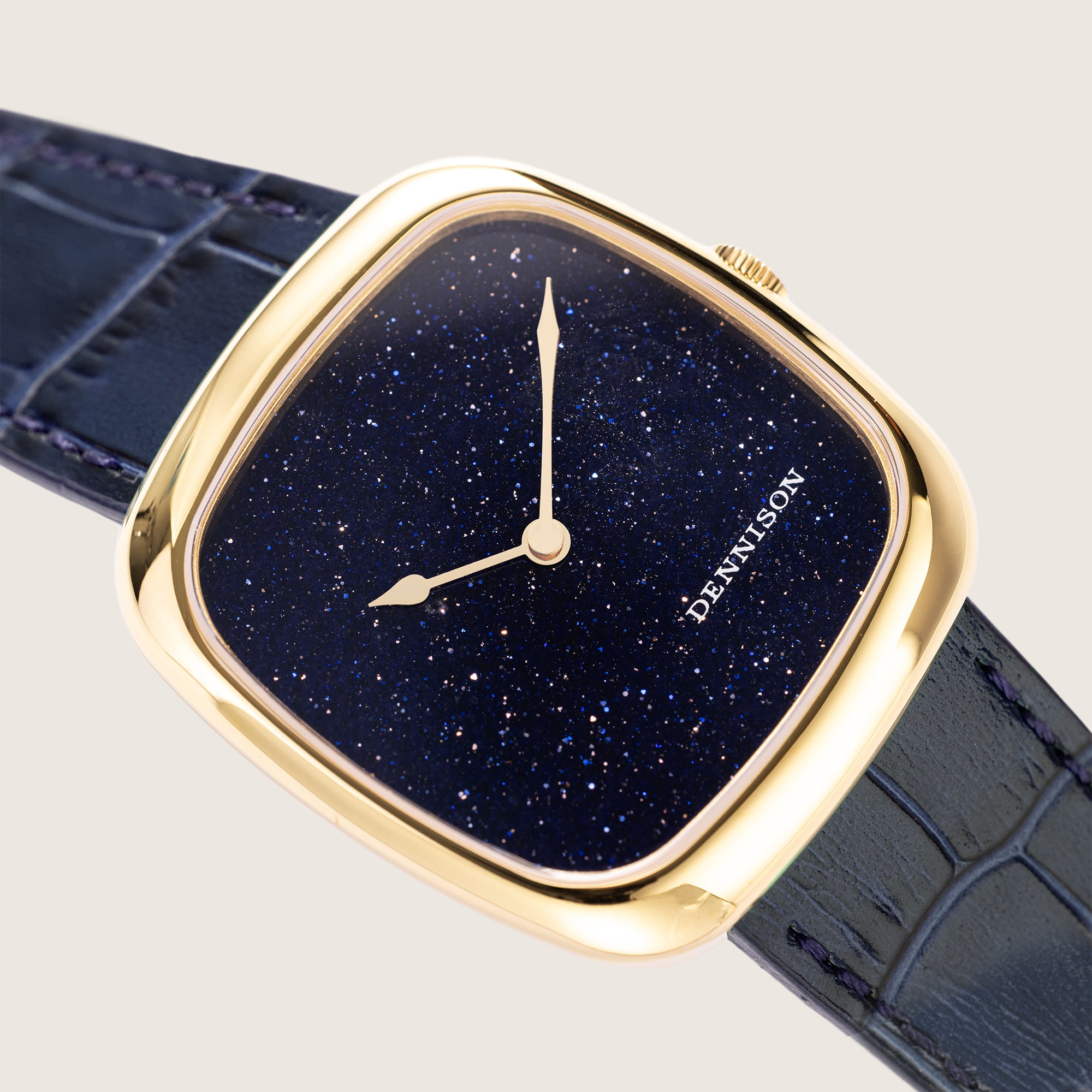 Midnight Aventurine in Gold Stainless