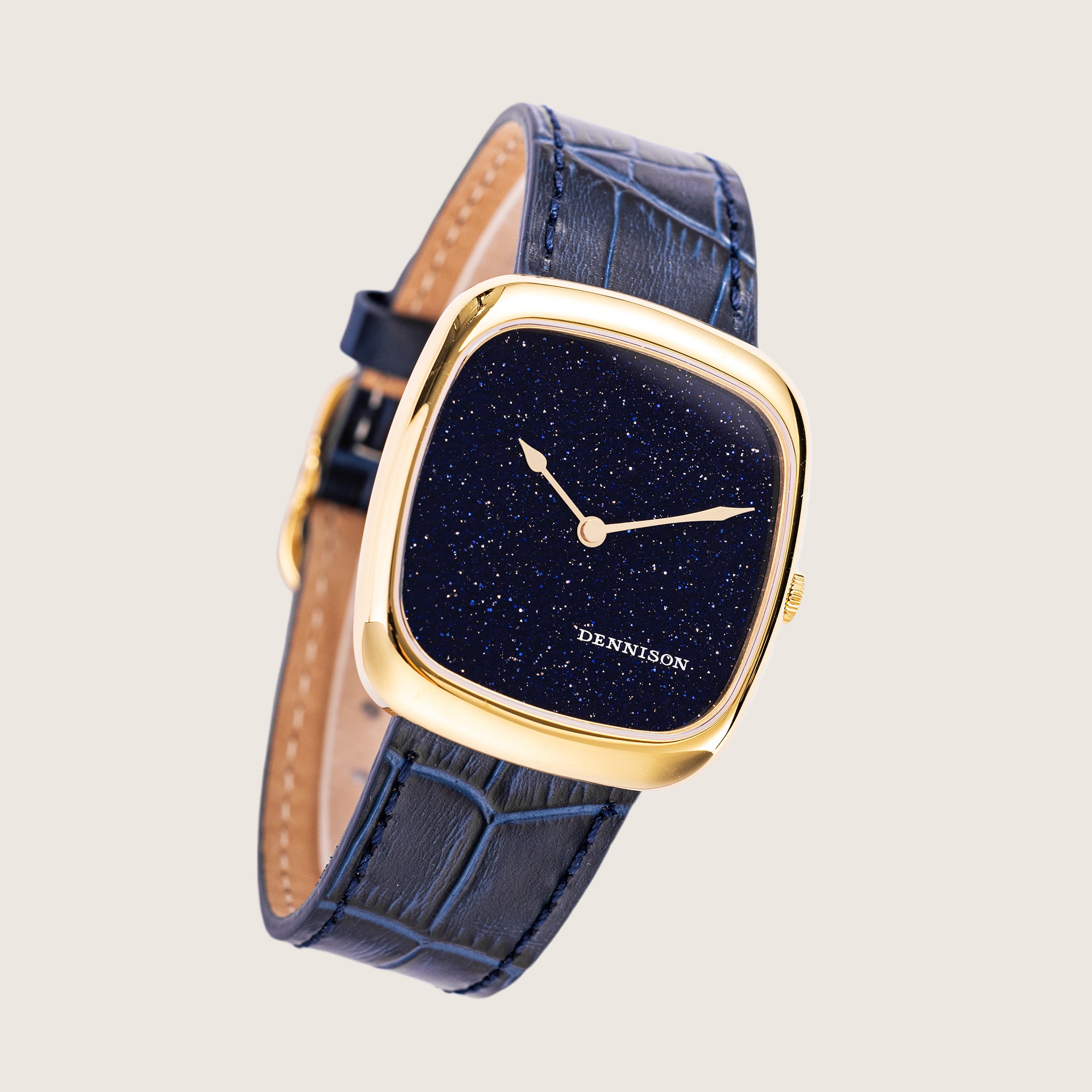 Midnight Aventurine in Gold Stainless