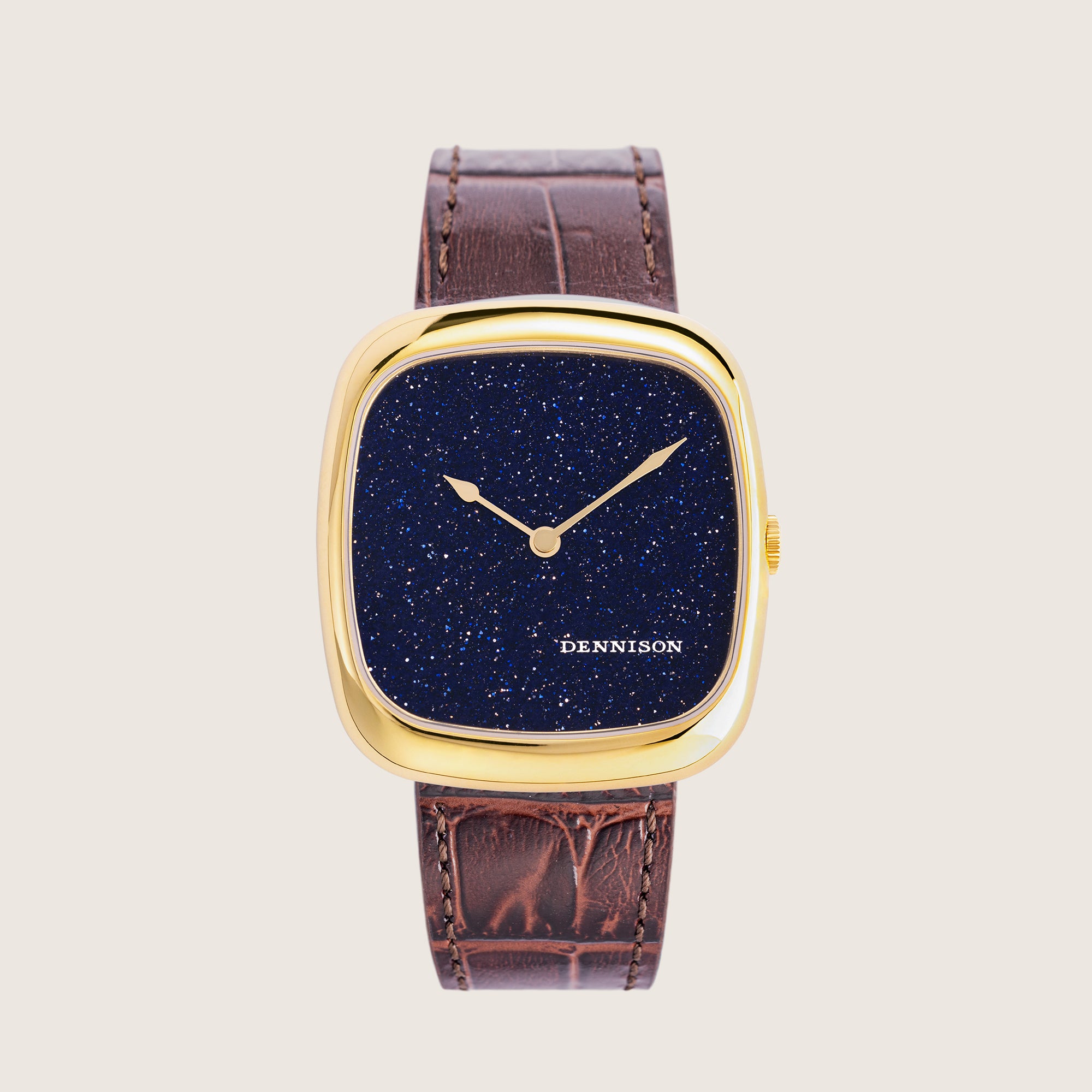 Midnight Aventurine in Gold Stainless