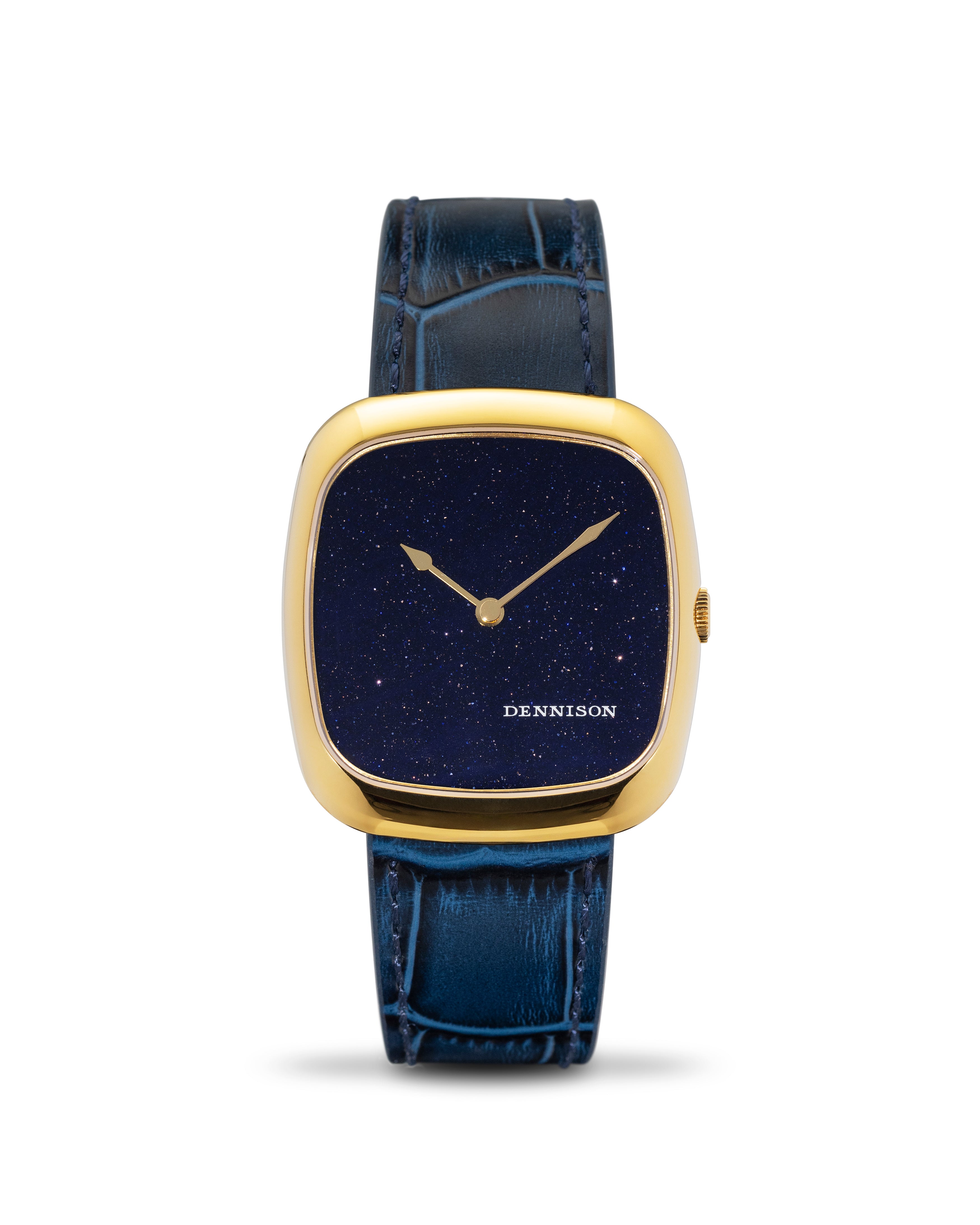 Midnight Aventurine in Gold Stainless