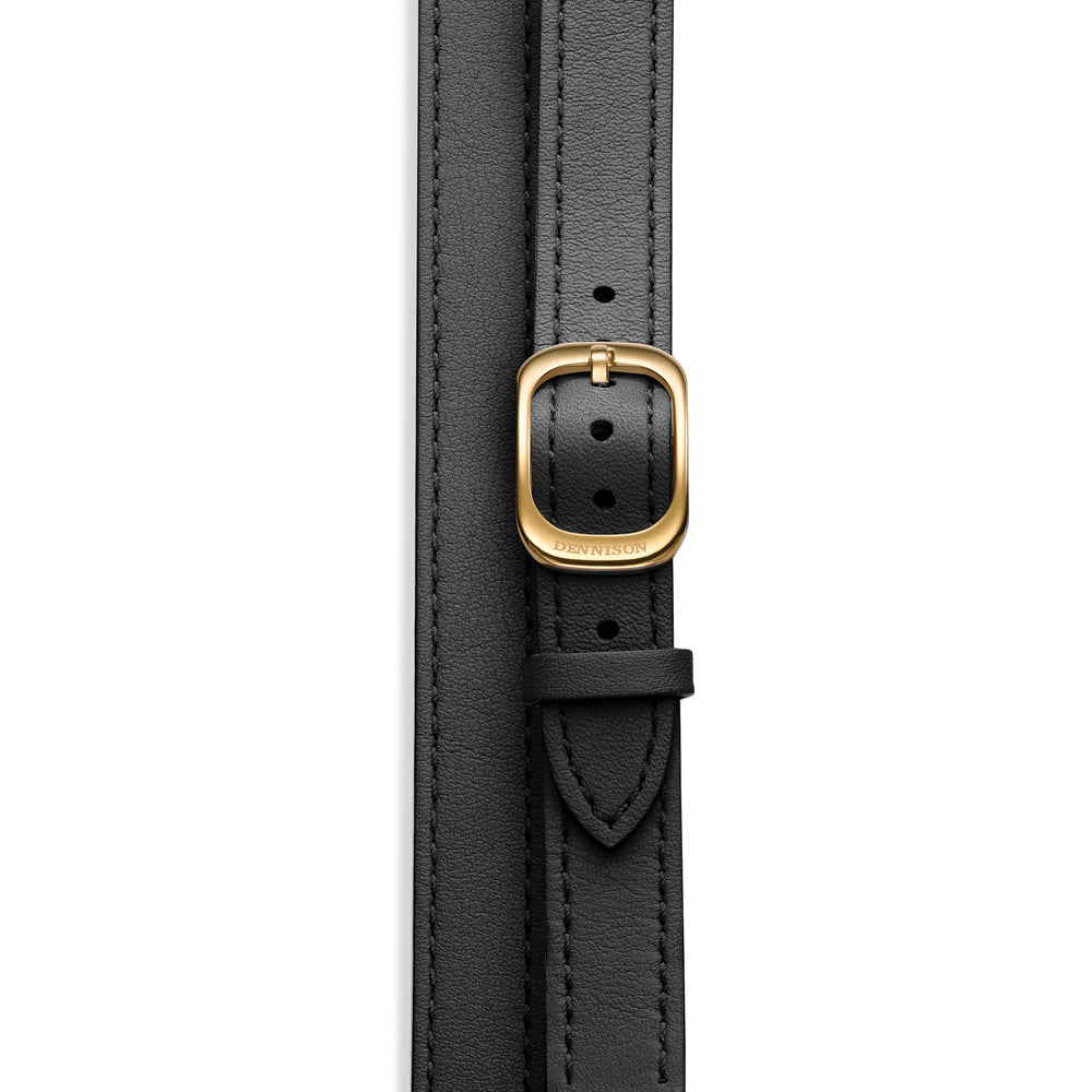 Black Double Mini Dual Time Strap