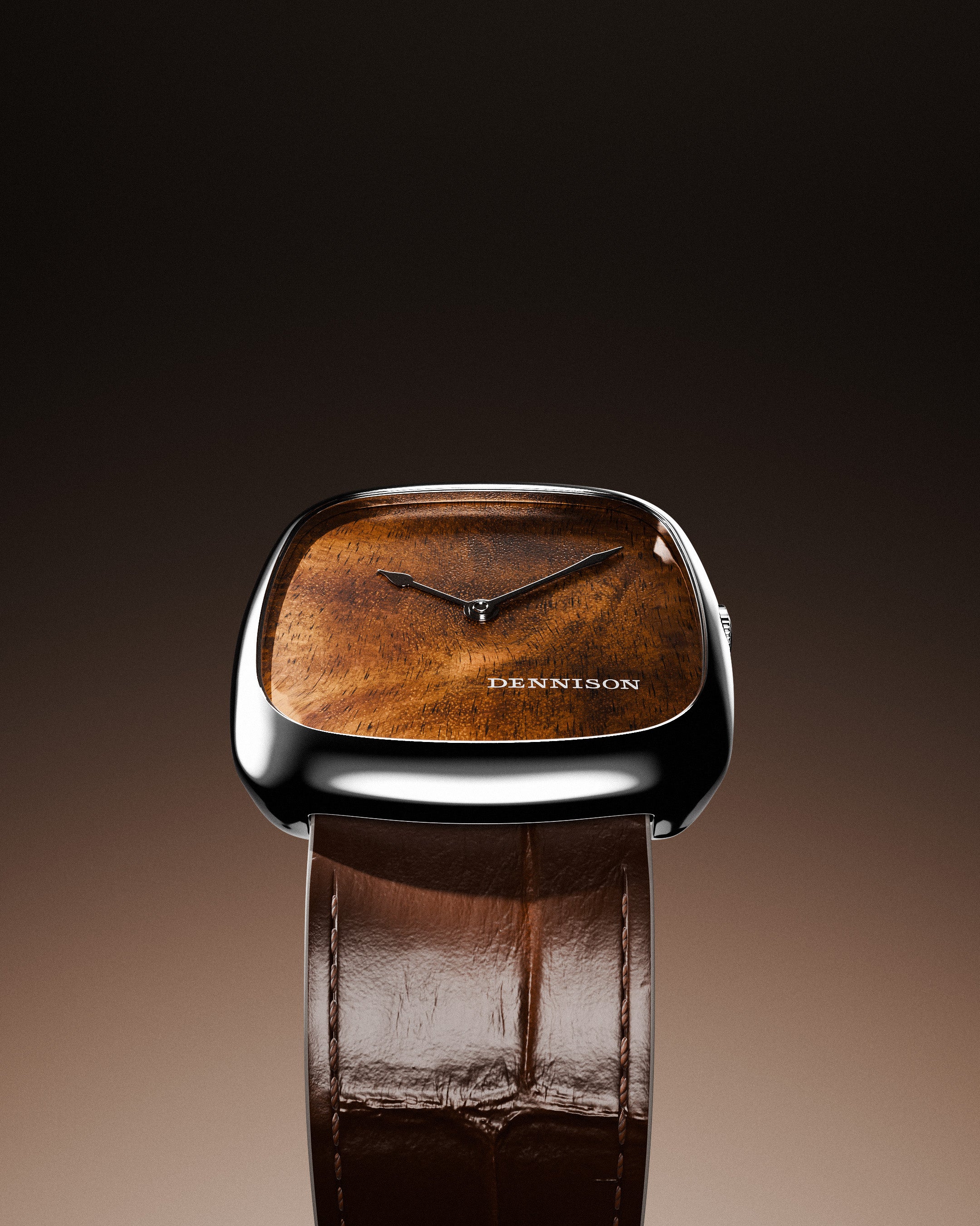 Natural Wood In Steel/Gold