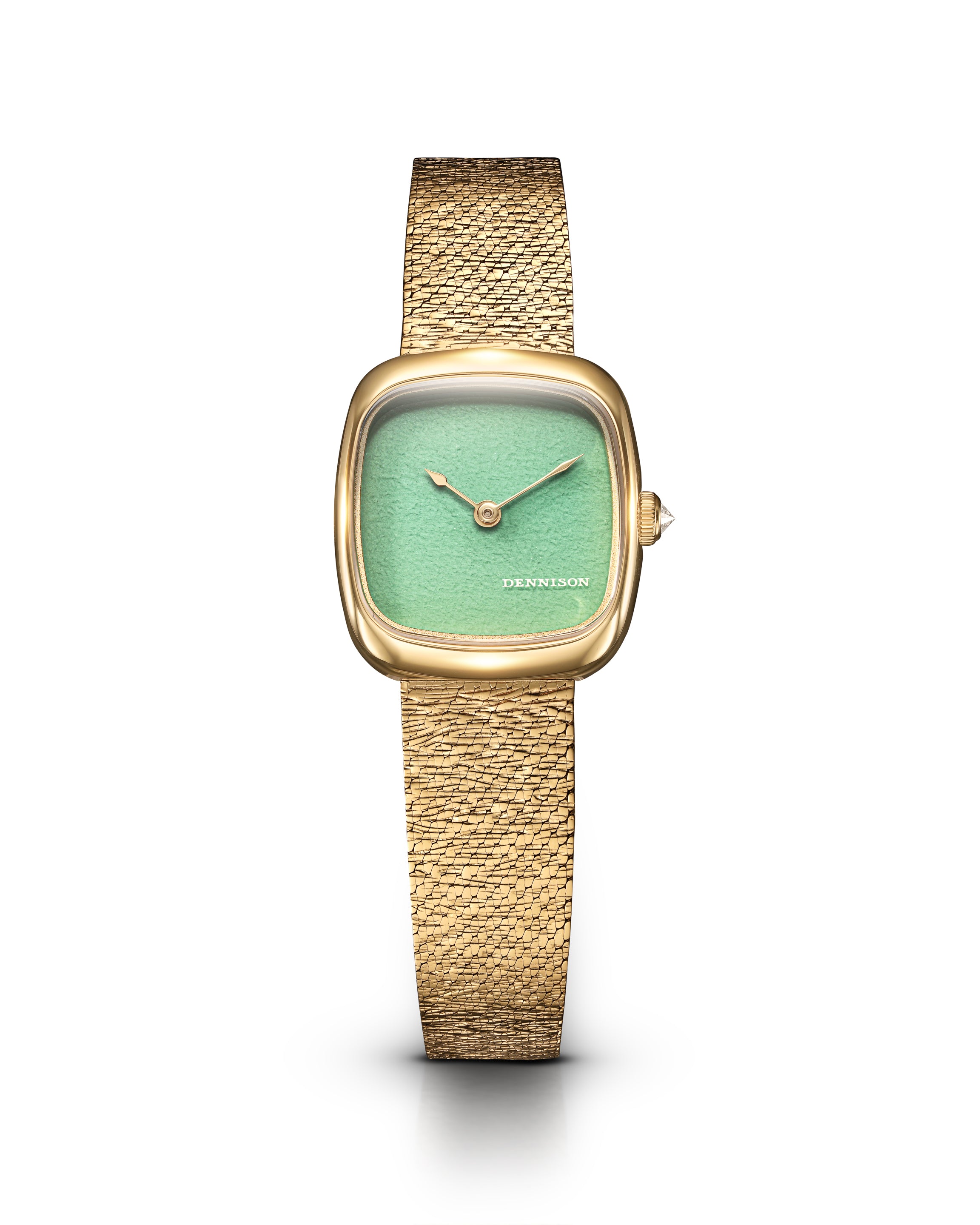 Mini Lagoon Jadeite In Gold