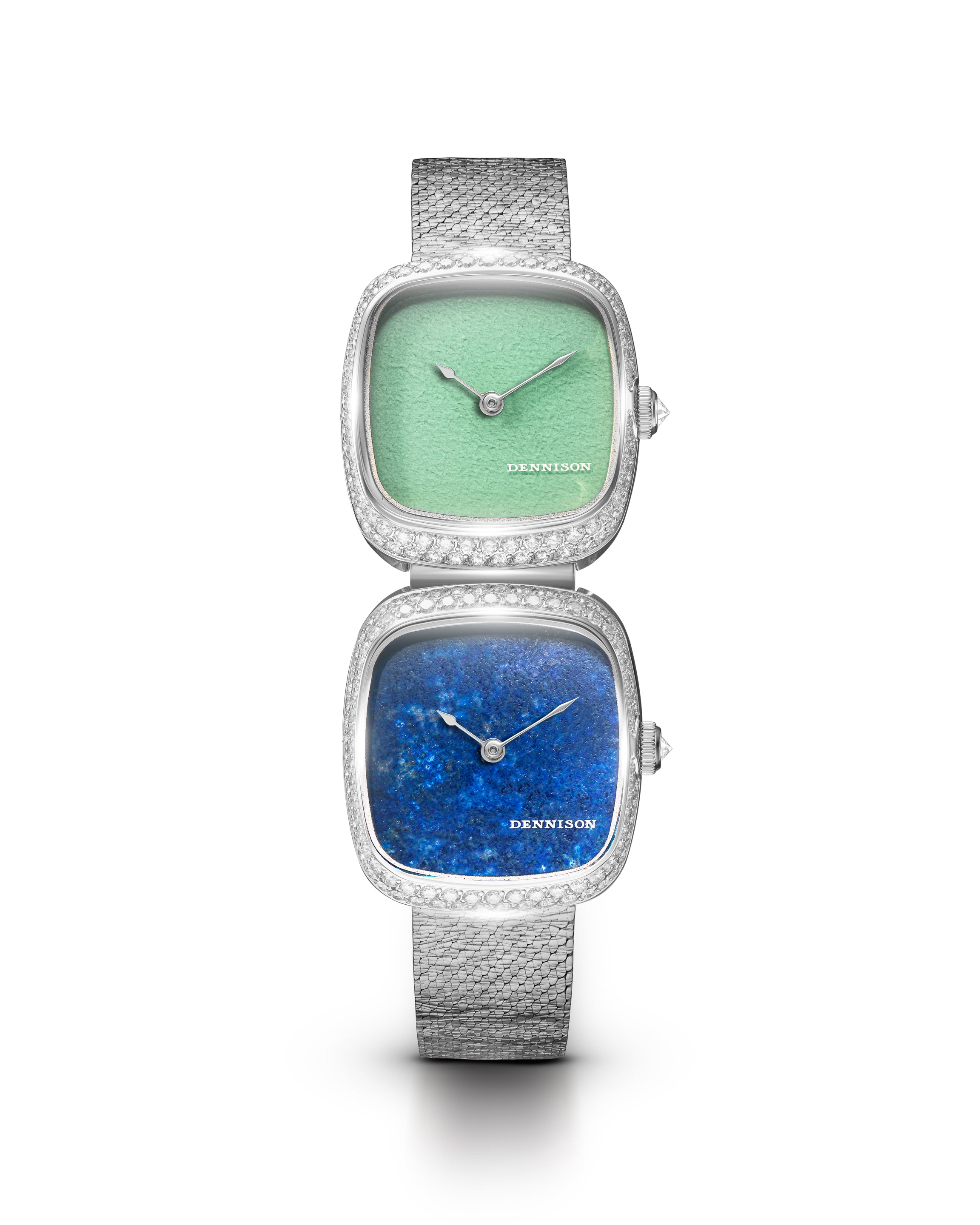 Dual Time Mini – Lagoon Jadeite & Lapis Lazuli