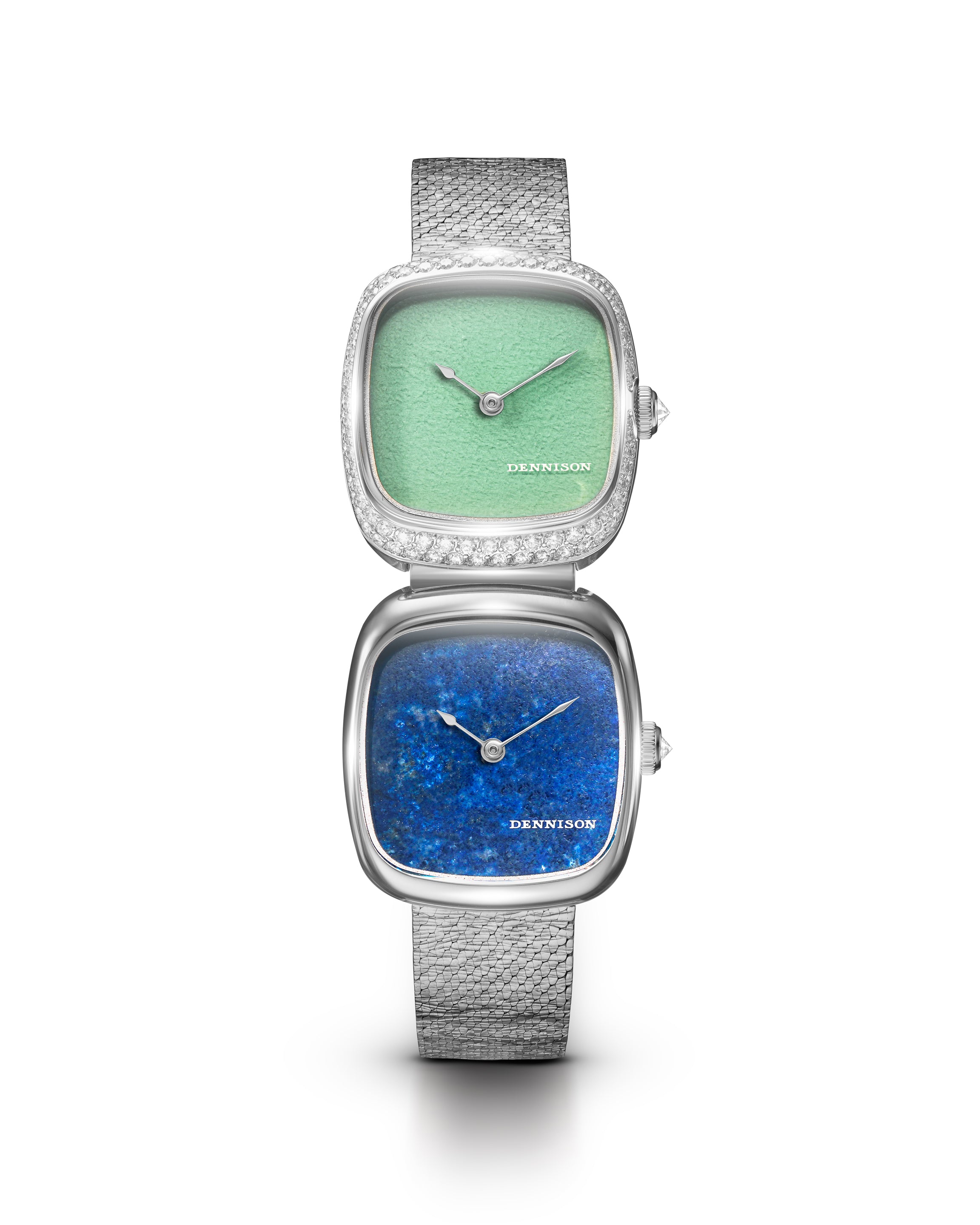 Dual Time Mini – Lagoon Jadeite & Lapis Lazuli