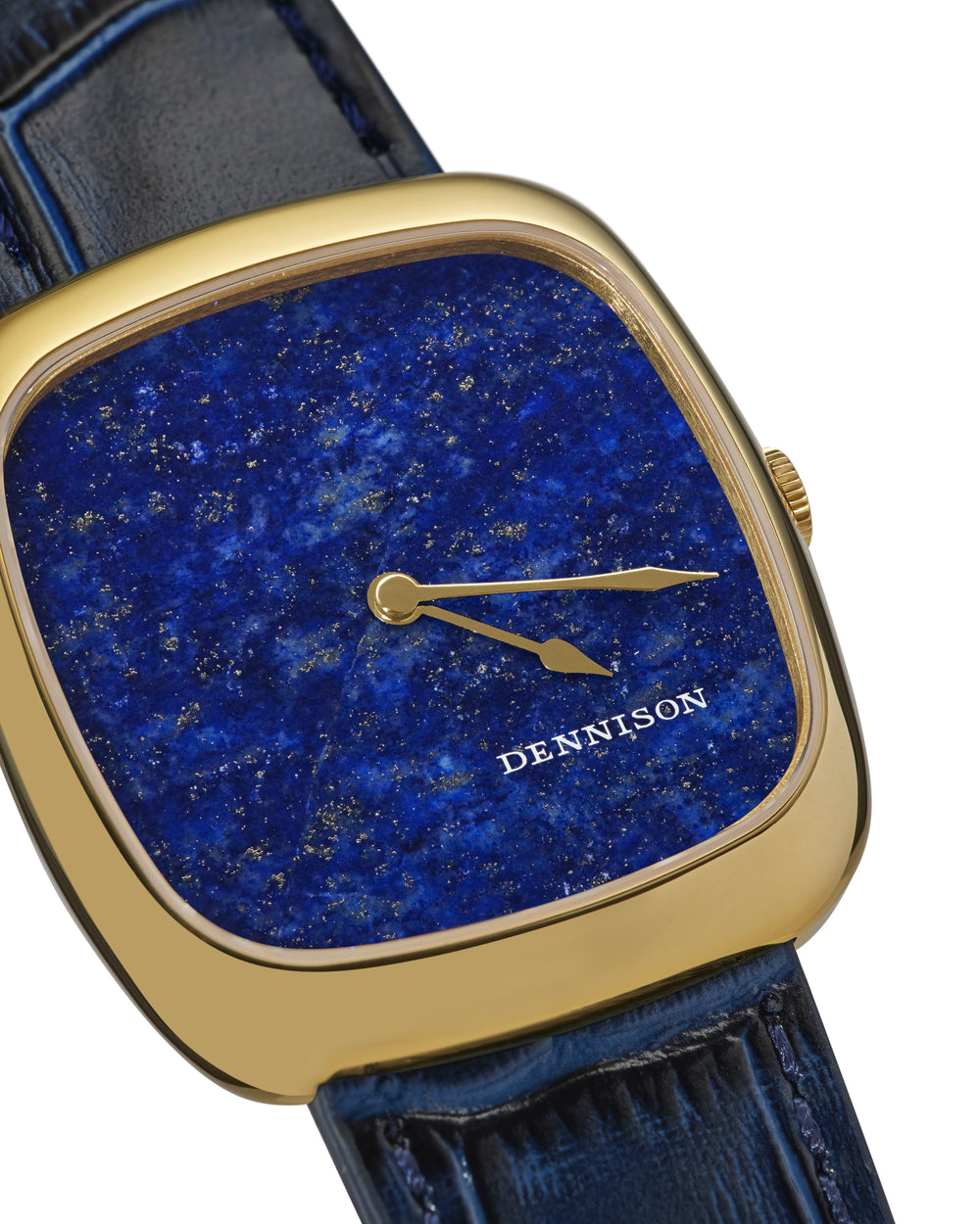 Natural Stone Lapis Lazuli In Gold