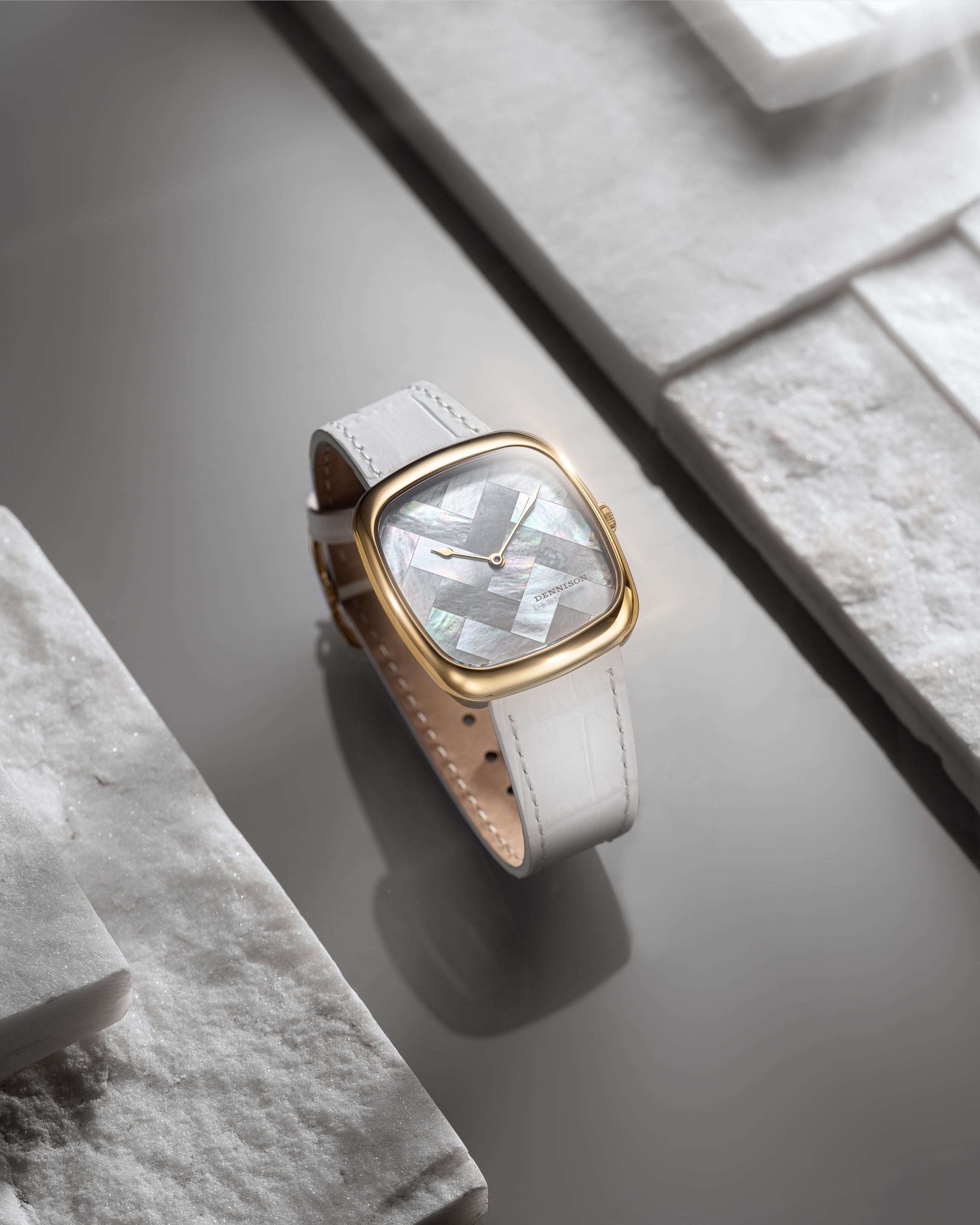 ALD White MOP "Ghost" In Gold