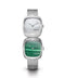 Dual Time Mini – White MOP & Malachite