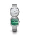 Dual Time Mini – White MOP & Malachite