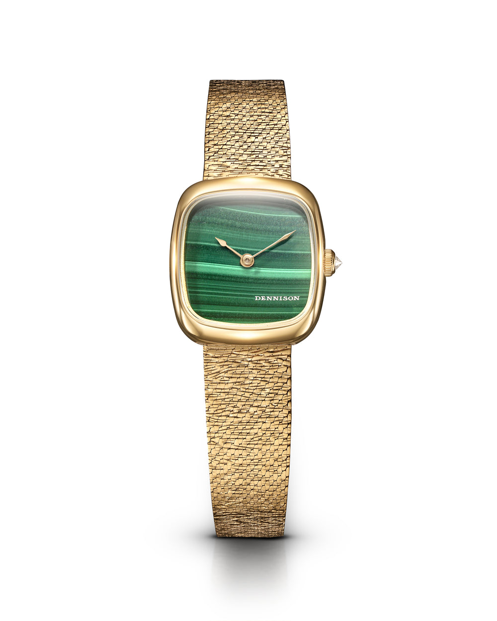 Mini Malachite In Gold