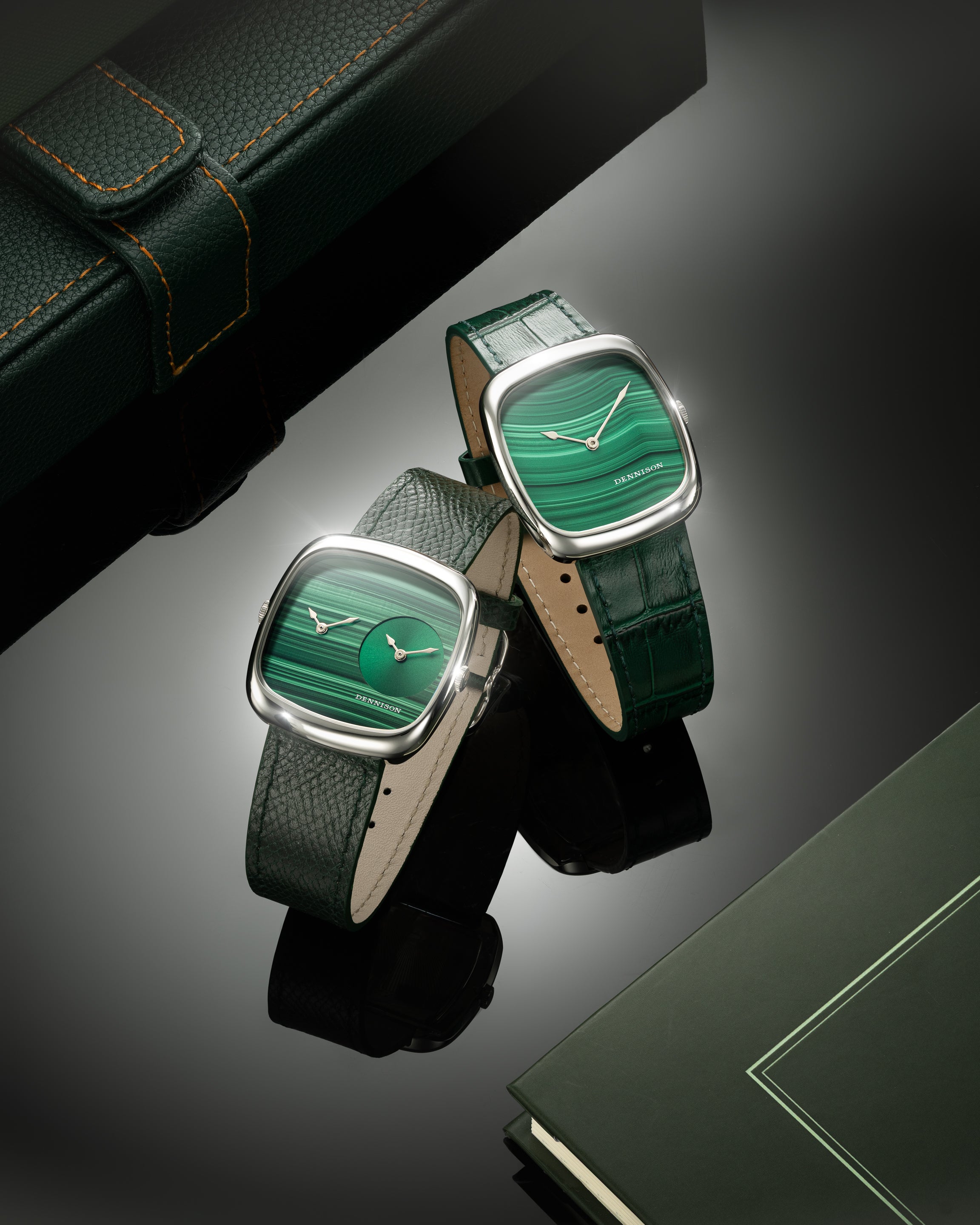 Malachite & Green Sunray In Steel