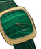 Natural Malachite Stone In Gold