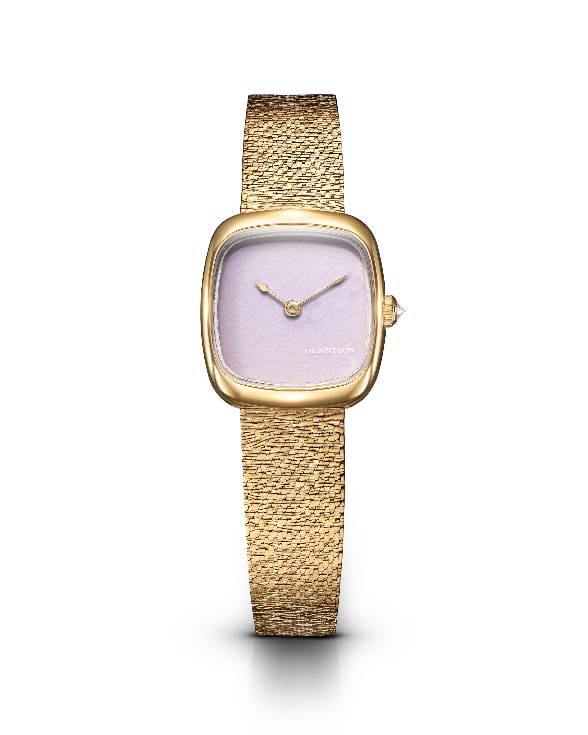 Mini Pink Malaysian Jade In Gold