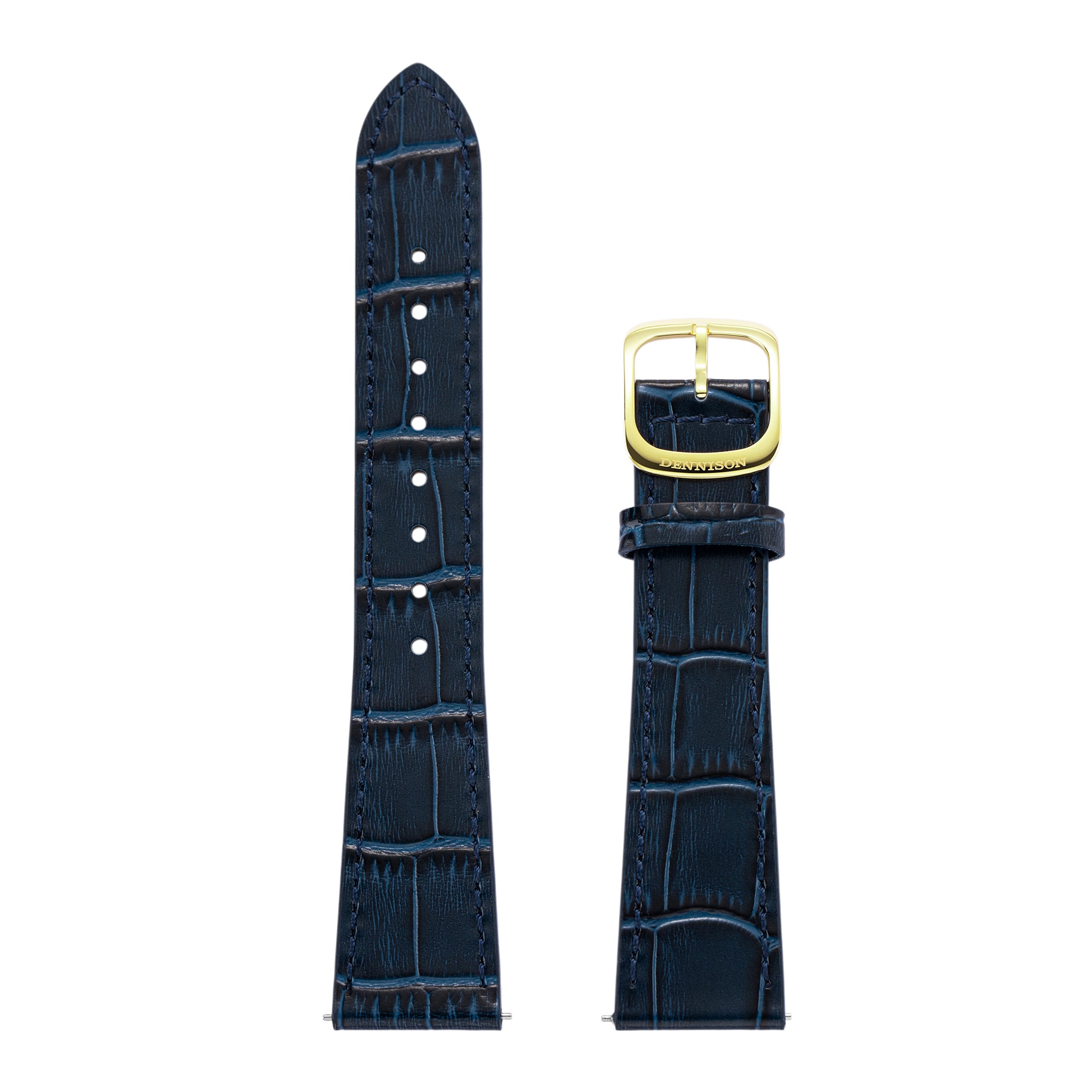 Blue Navy Leather Strap