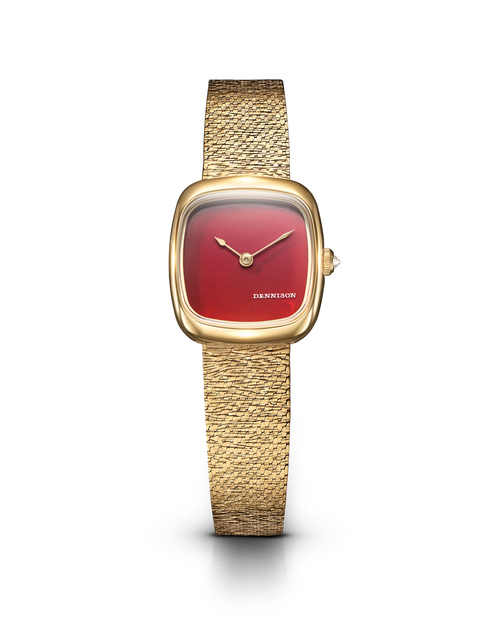 Mini Red Jasper In Gold