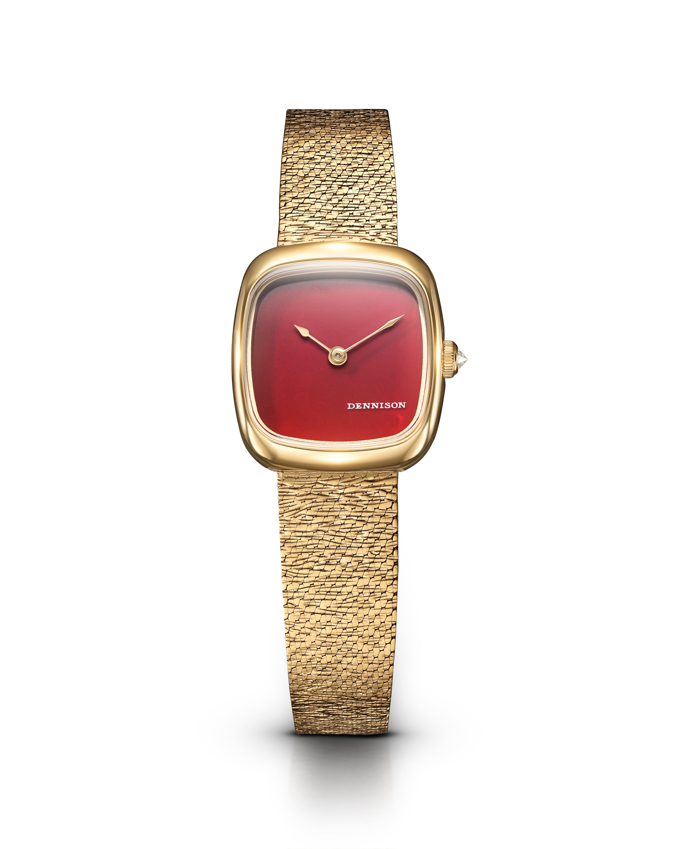 Mini Red Jasper In Gold