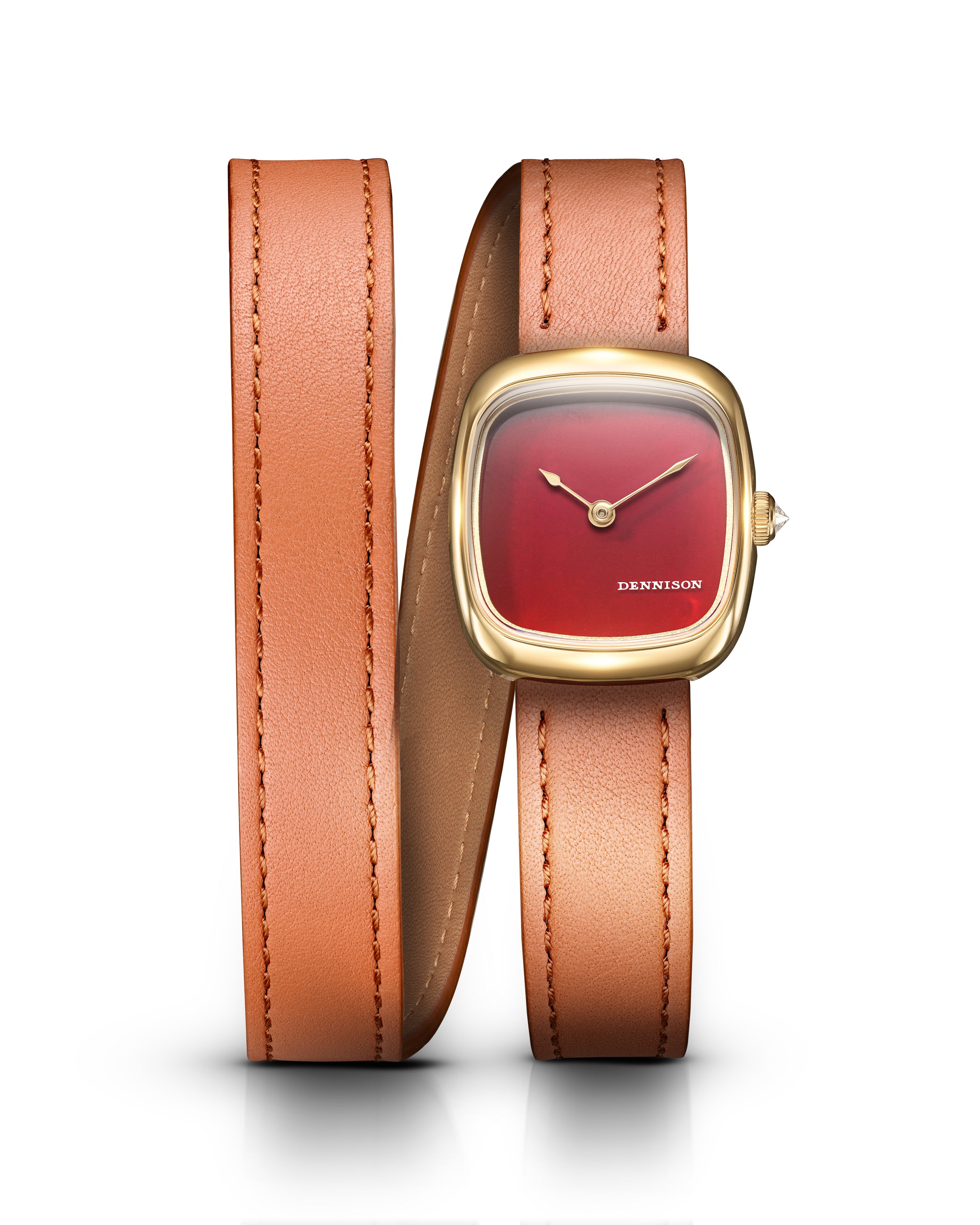 Mini Red Jasper In Gold