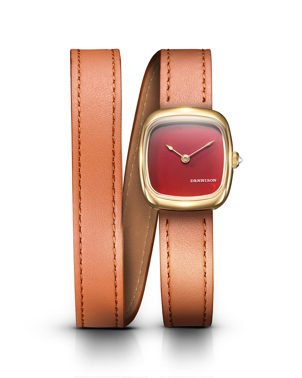 Mini Red Jasper In Gold