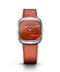 Natural Red Agate Stone In Steel