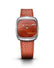 Natural Red Agate Stone In Steel