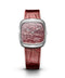 Natural Rubellite Stone In Steel