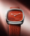 Natural Red Agate Stone In Steel