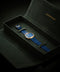Lapis & Blue Sunray In Gold