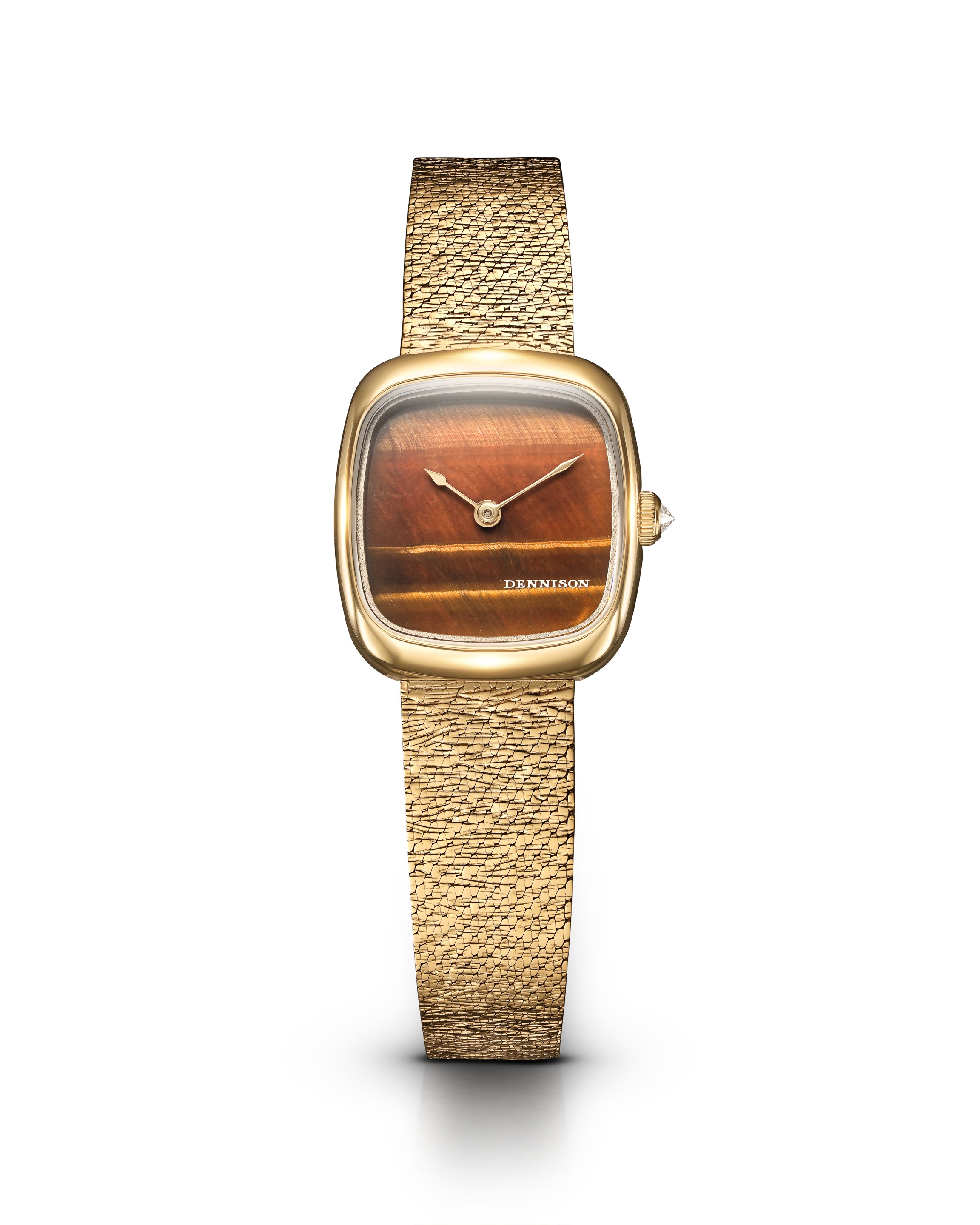 Mini Tiger Eye In Gold