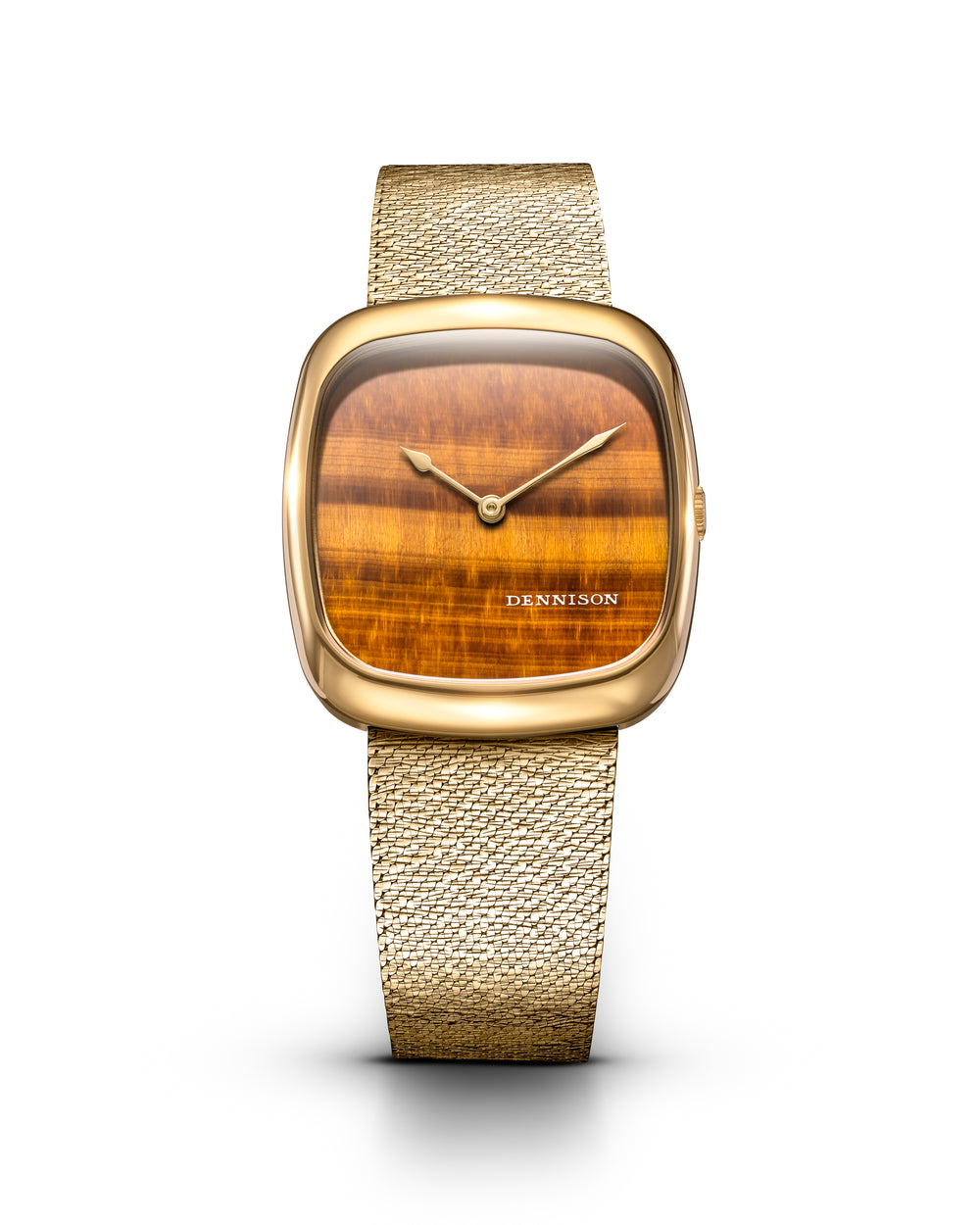 Gold Bark-Mesh Bracelet