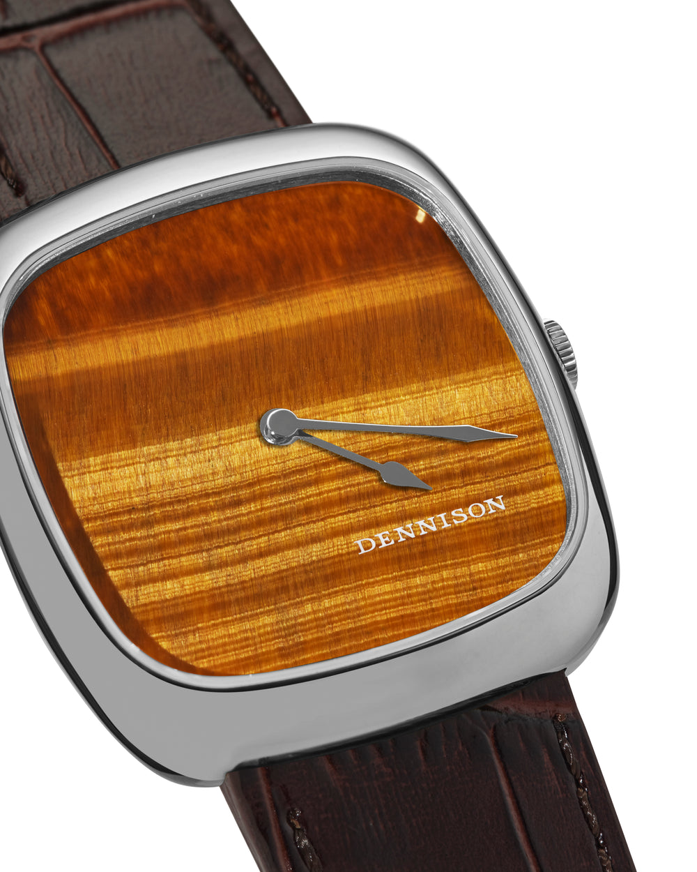 Natural Stone Tiger Eye In Steel