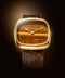Natural Stone Tiger Eye In Gold